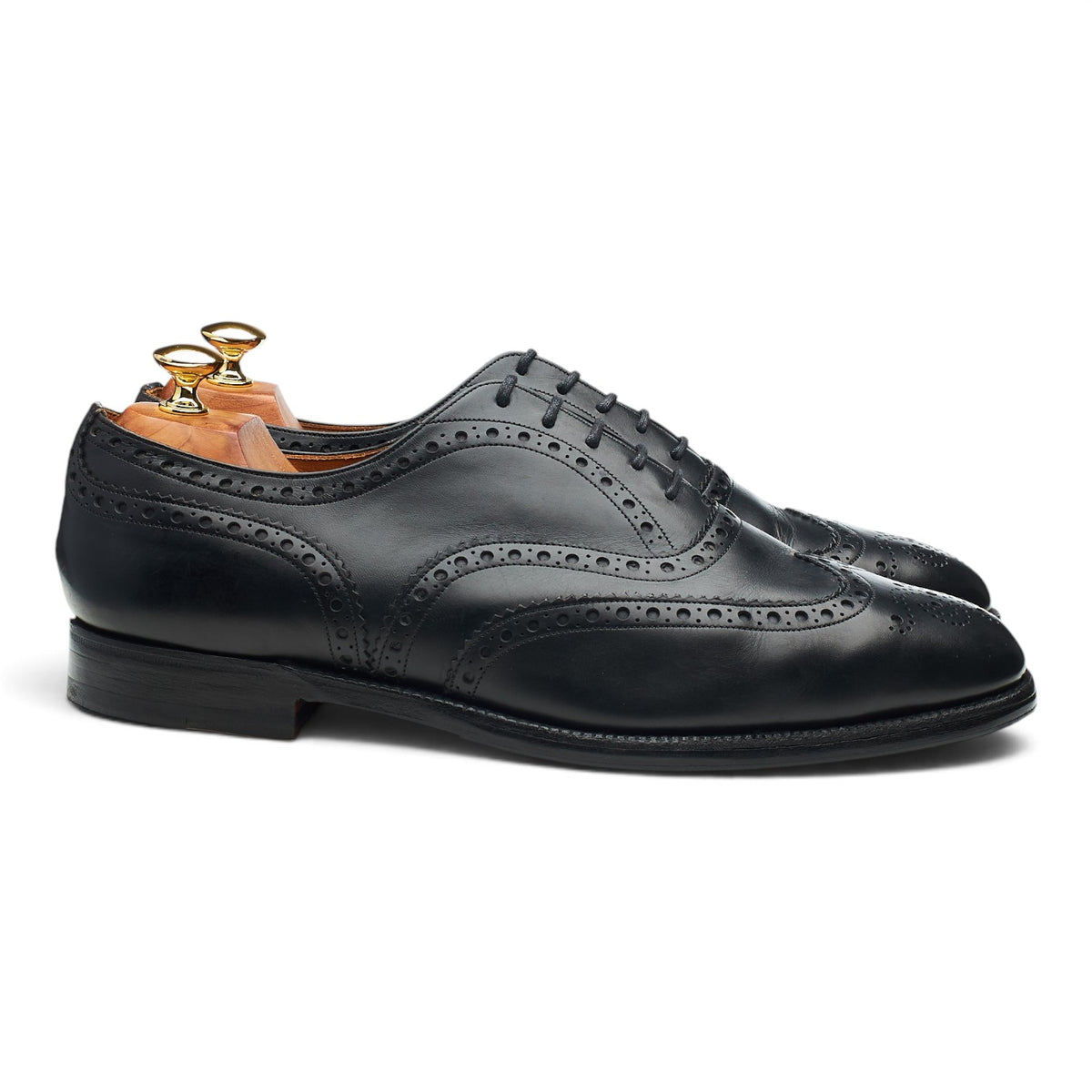 'Chetwynd' Black Leather Oxford Brogues UK 10.5 H