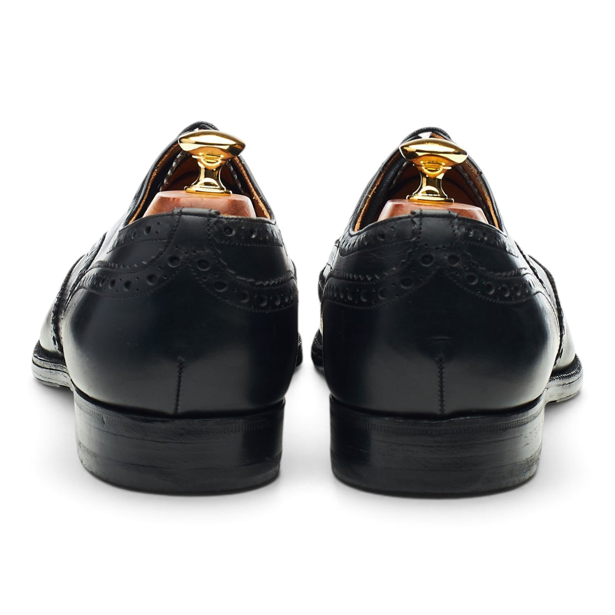 'Chetwynd' Black Leather Oxford Brogues UK 10.5 H