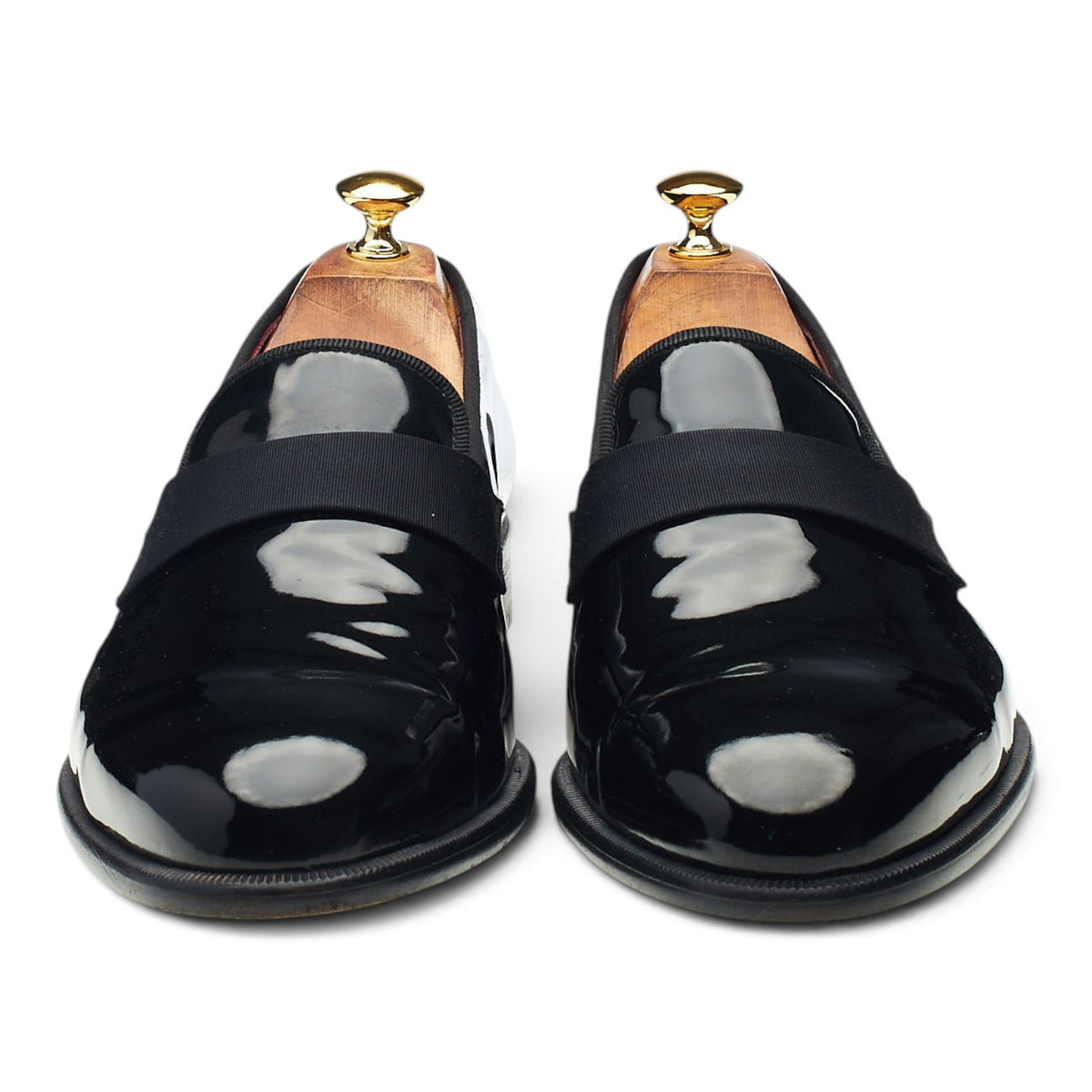 Black Patent Leather Pumps Slippers UK 10.5 US 11.5 D