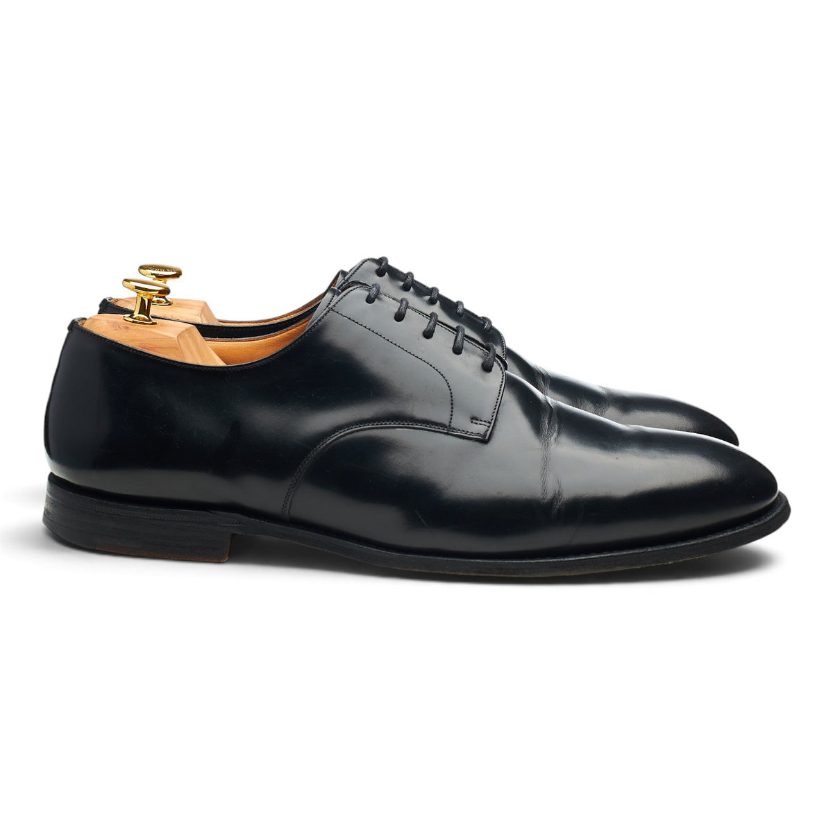 'Clyde' Black Leather Derby UK 13 G