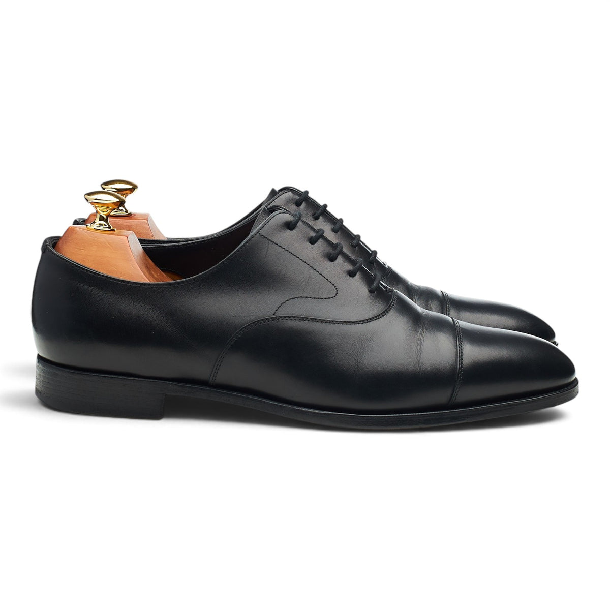 'Chelsea' Black Leather Oxford UK 9 F