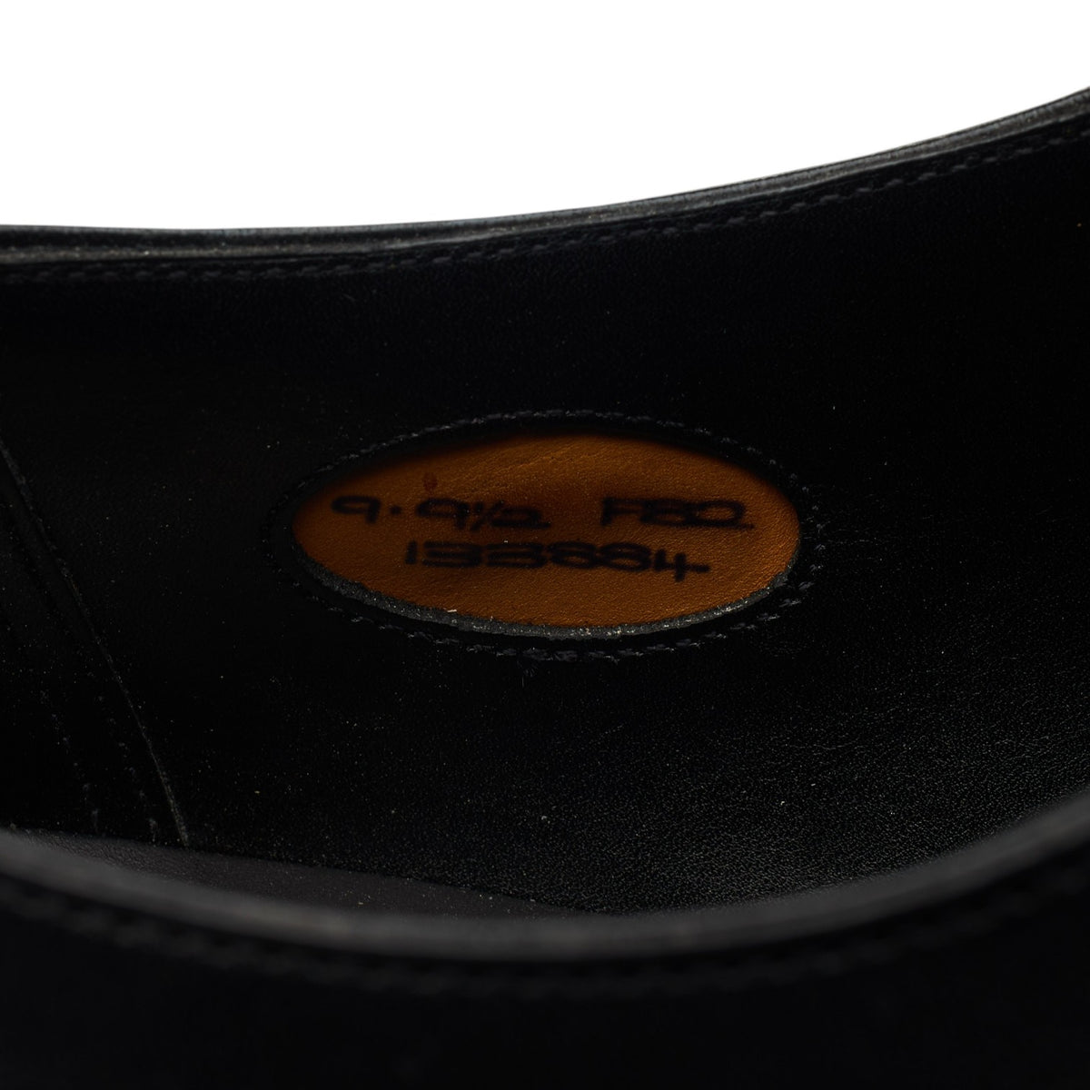 'Chelsea' Black Leather Oxford UK 9 F