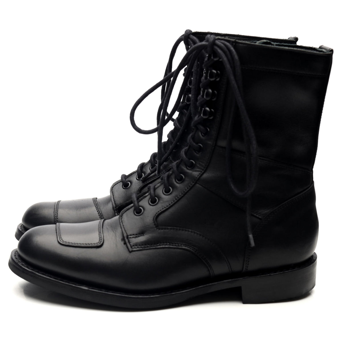 Leather biker outlet boots uk