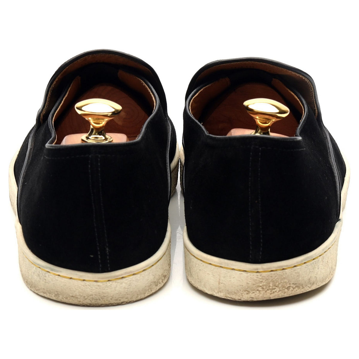 &#39;Haven&#39; Black Suede Slip-on Sneakers UK 9.5