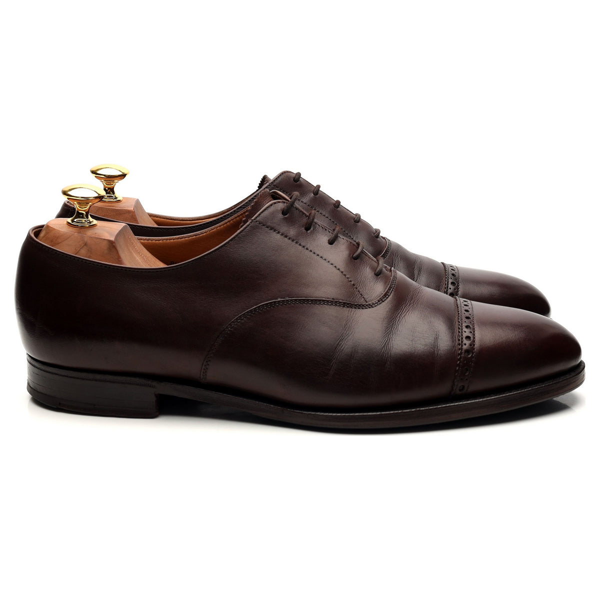 &#39;Burlington&#39; Dark Brown Leather Oxford UK 10 F