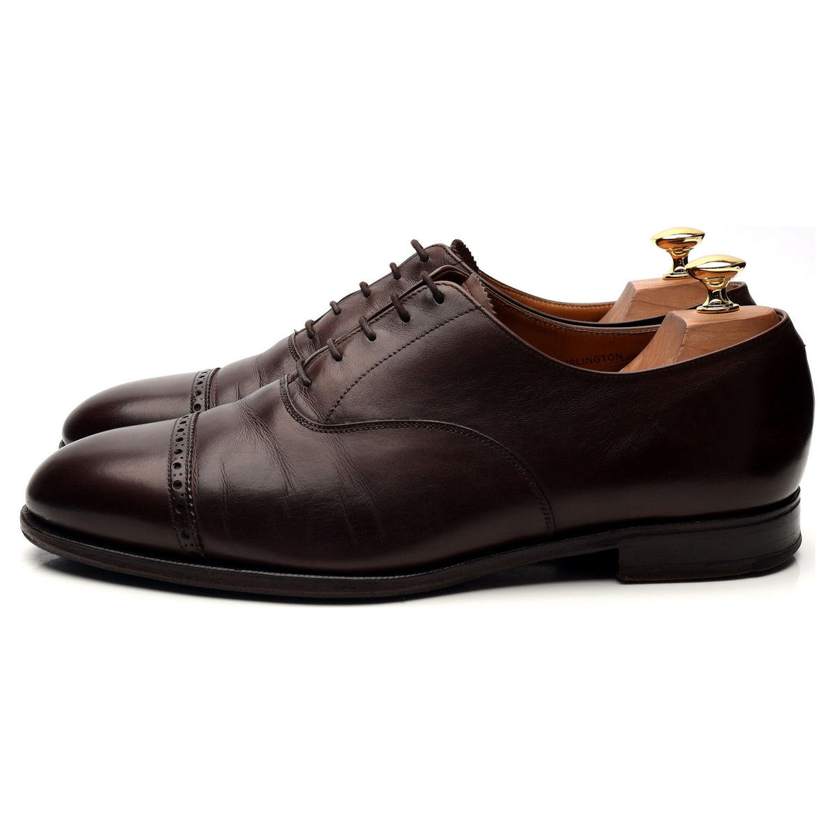 &#39;Burlington&#39; Dark Brown Leather Oxford UK 10 F