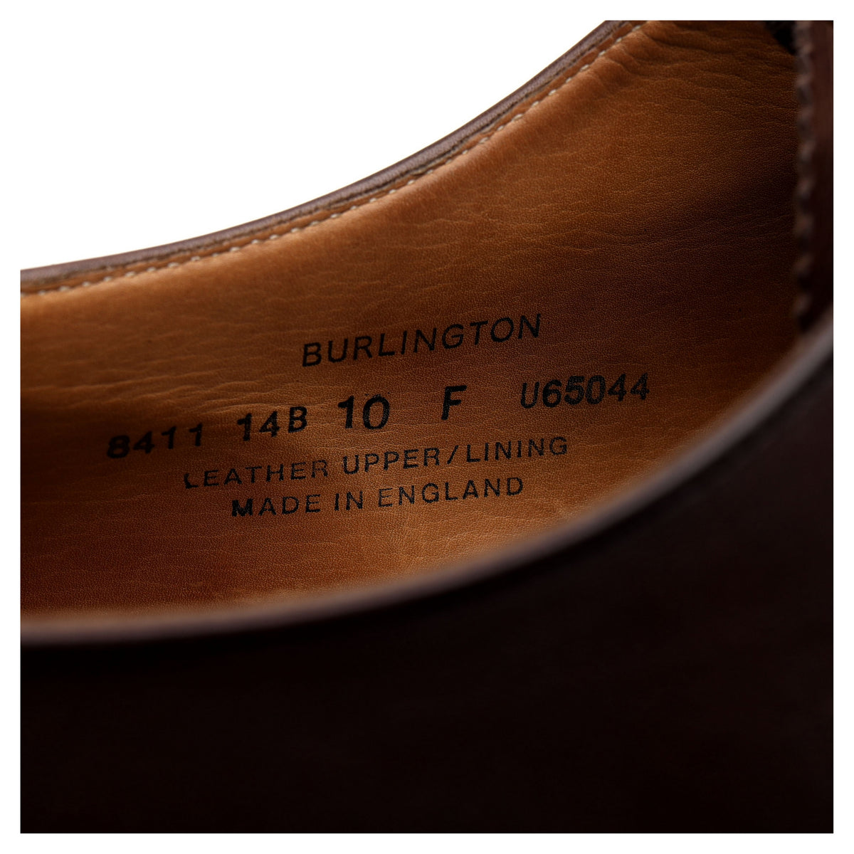 &#39;Burlington&#39; Dark Brown Leather Oxford UK 10 F