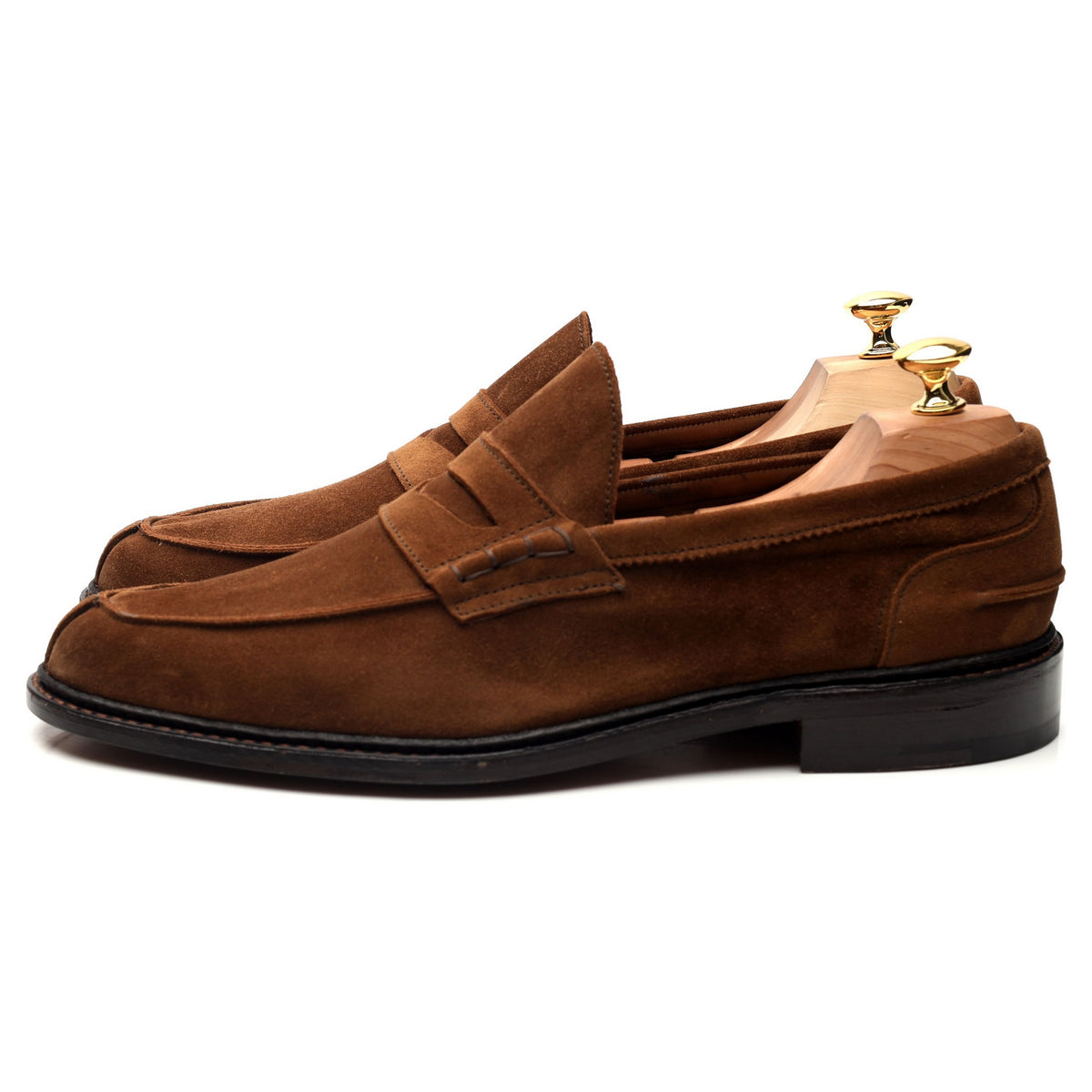 &#39;Adam&#39; Tan Brown Suede Loafers UK 10