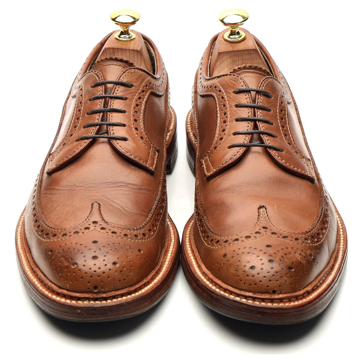 &#39;97870&#39; Brown Leather Derby Brogues UK 8 US 8.5 D