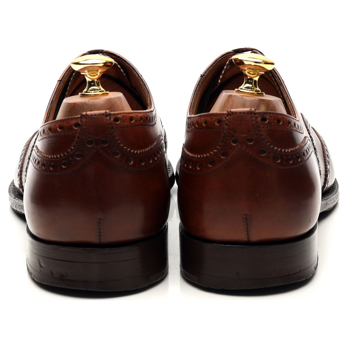 &#39;Chetwynd&#39; Tan Brown Leather Oxford Brogues UK 11 E