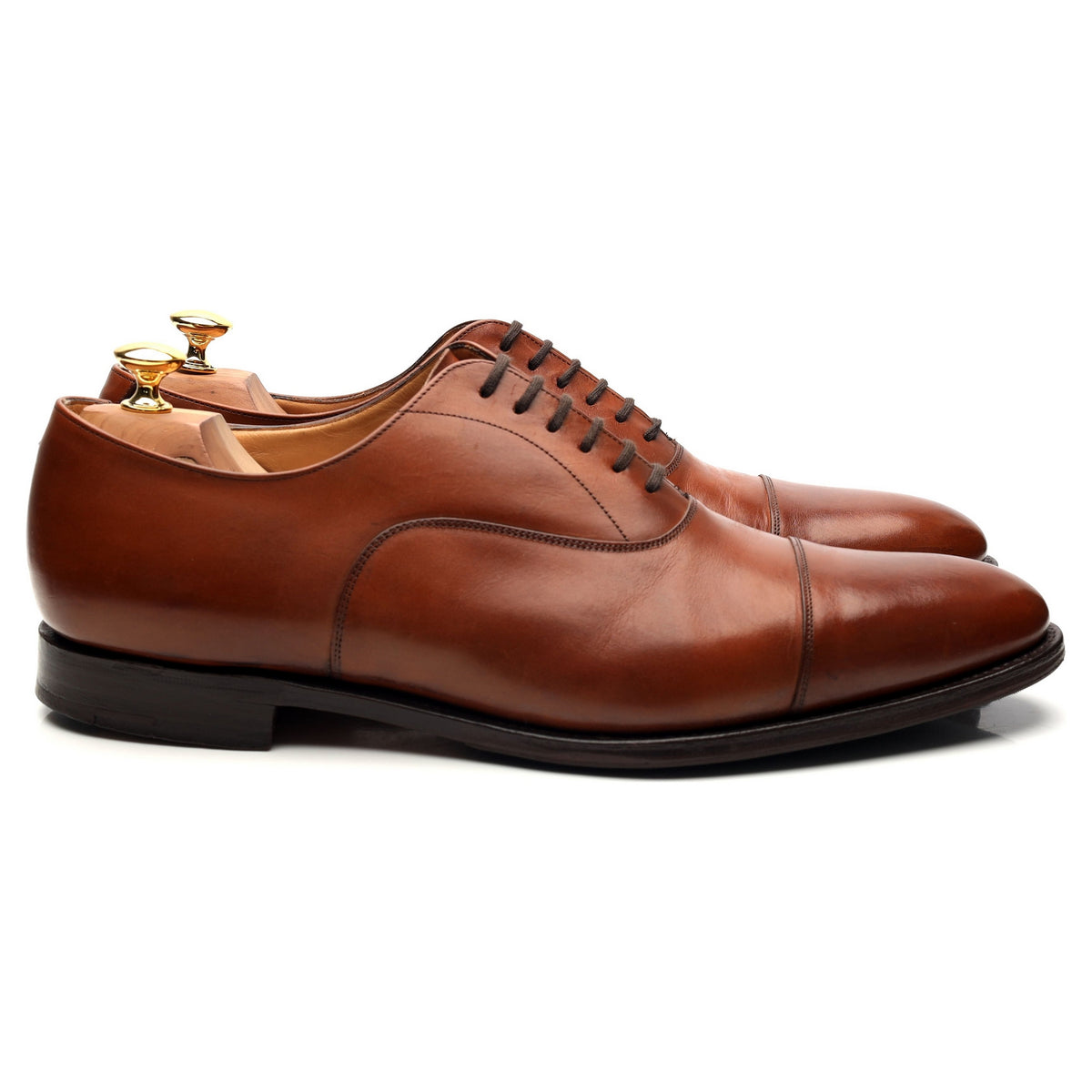 &#39;Dubai&#39; Tan Brown Leather Oxford UK 11 F