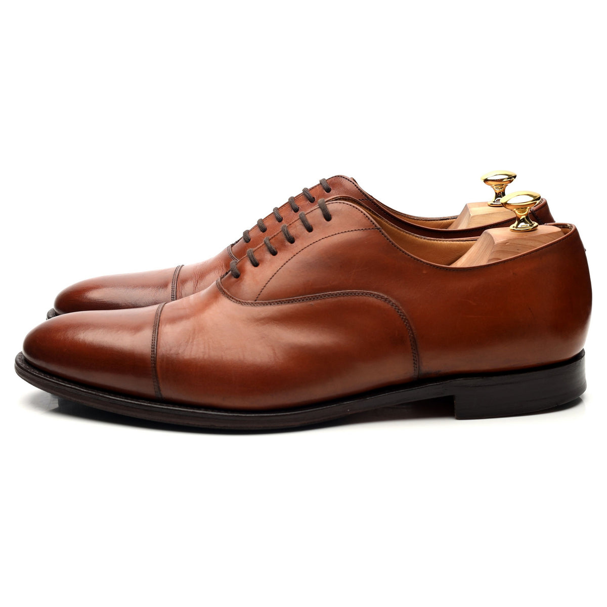 &#39;Dubai&#39; Tan Brown Leather Oxford UK 11 F