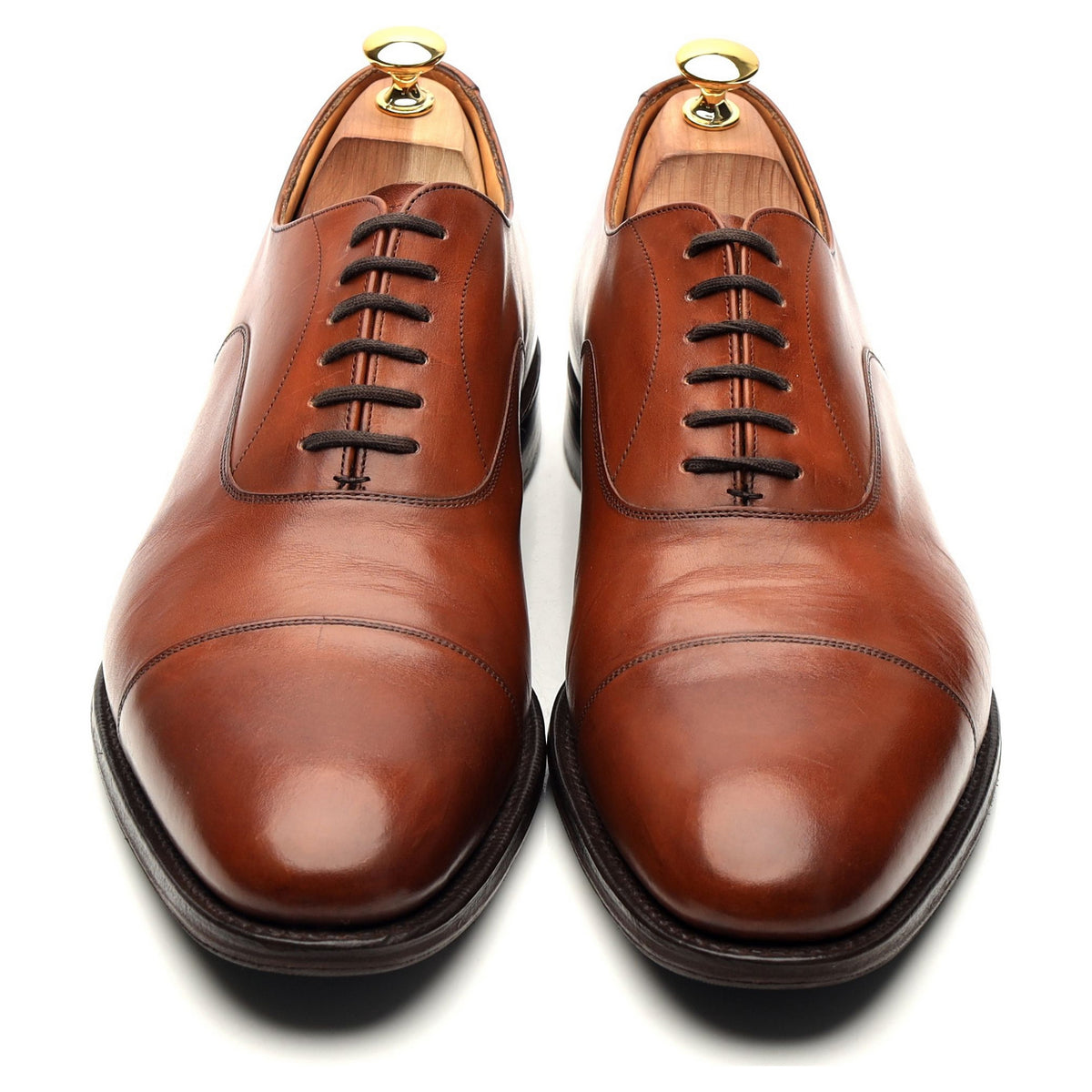 &#39;Dubai&#39; Tan Brown Leather Oxford UK 11 F