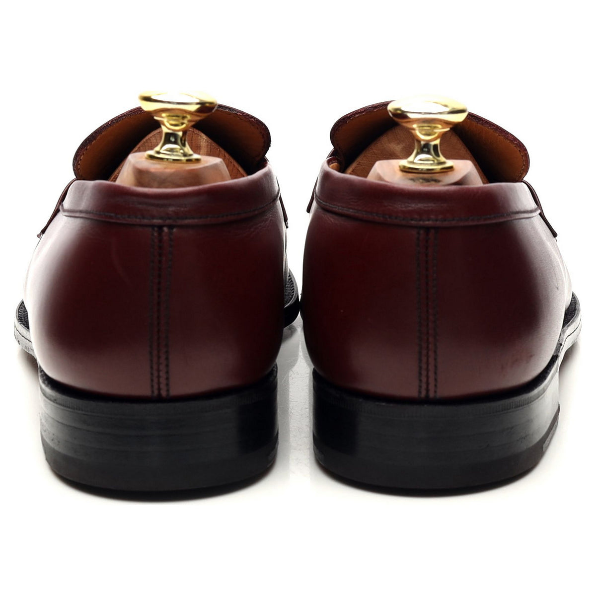 &#39;180 Mocassin&#39; Burgundy Leather Loafers 7.5 D UK 8.5