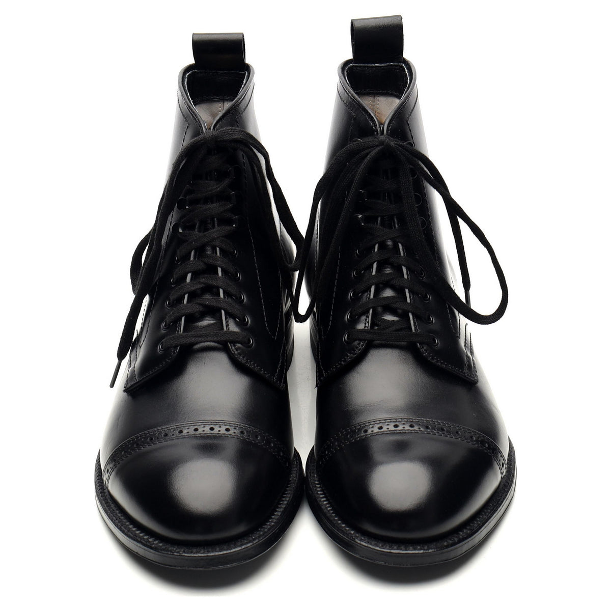 &#39;41927H&#39; Black Leather Boots UK 7 US 7.5 D