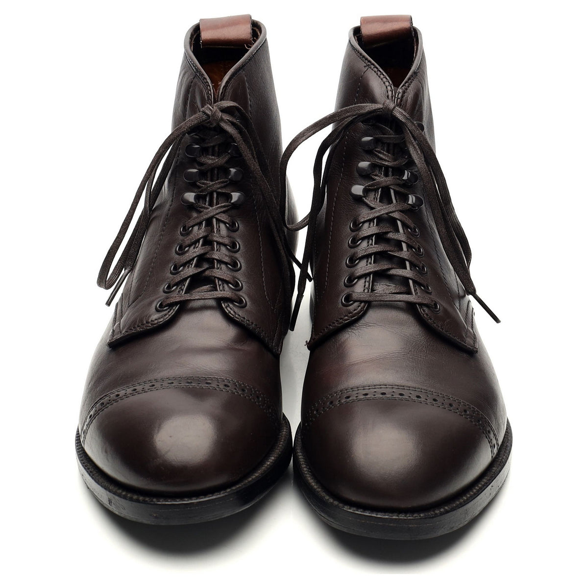 &#39;41921H&#39; Dark Brown Leather Boots UK 7 US 7.5 D