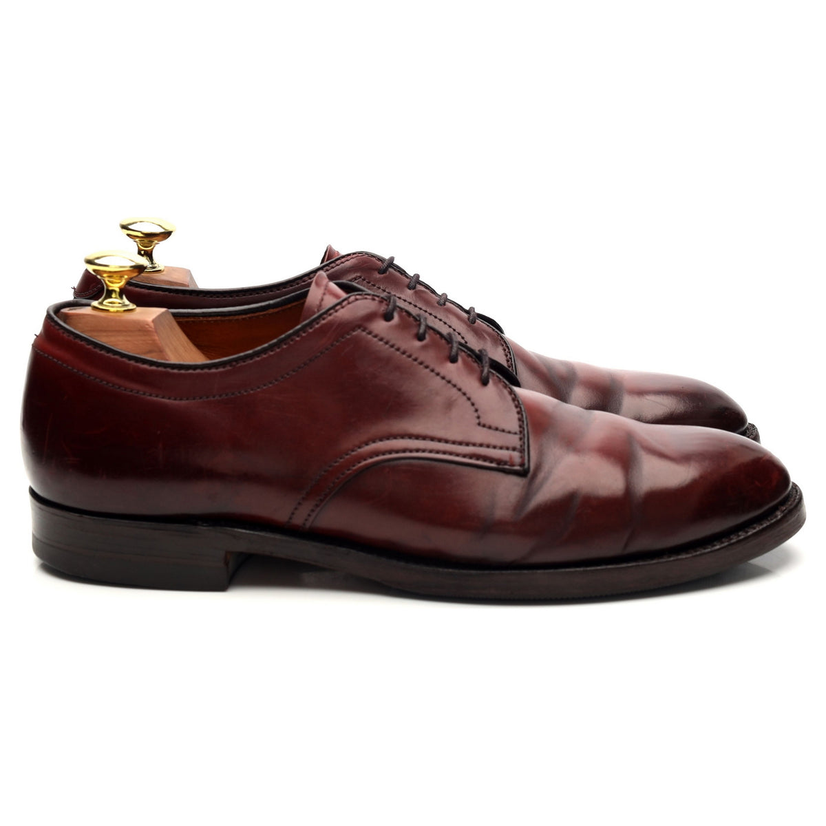 &#39;5938&#39; Burgundy Cordovan Leather Derby UK 7 US 8 C