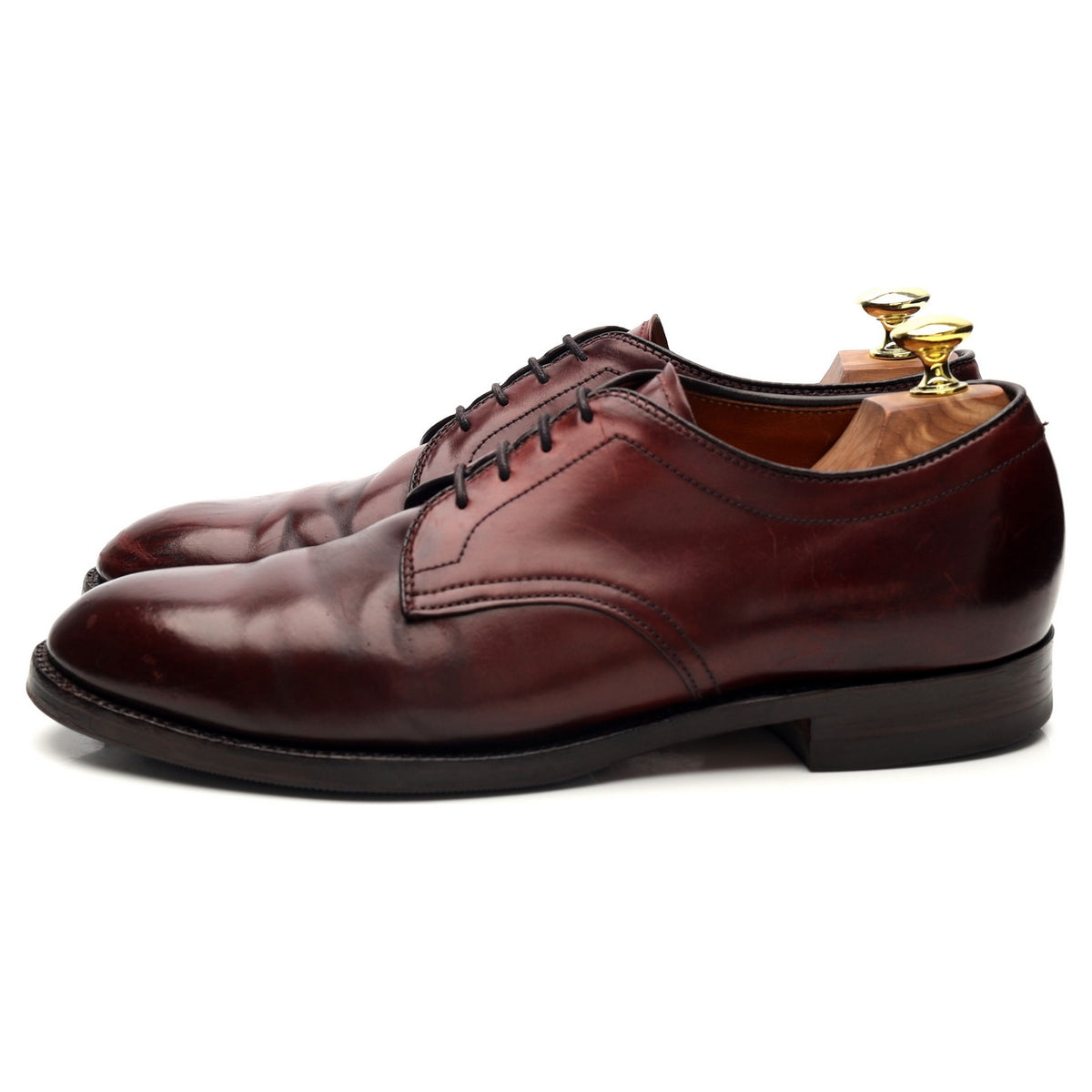 &#39;5938&#39; Burgundy Cordovan Leather Derby UK 7 US 8 C