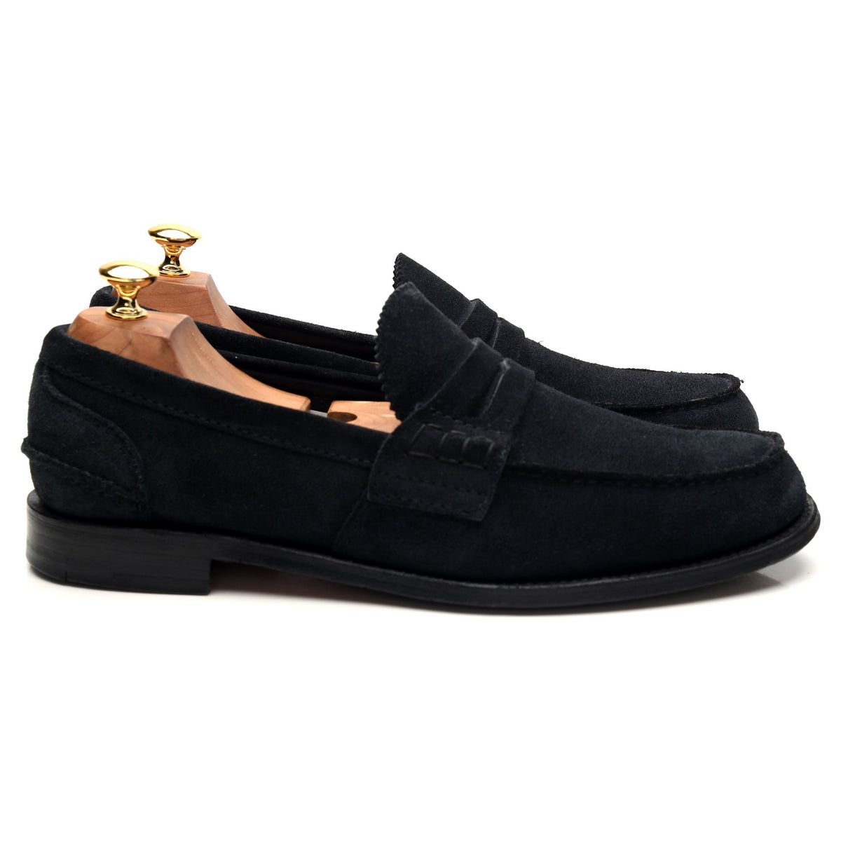 &#39;Pembrey&#39; Black Suede Loafers UK 10 F