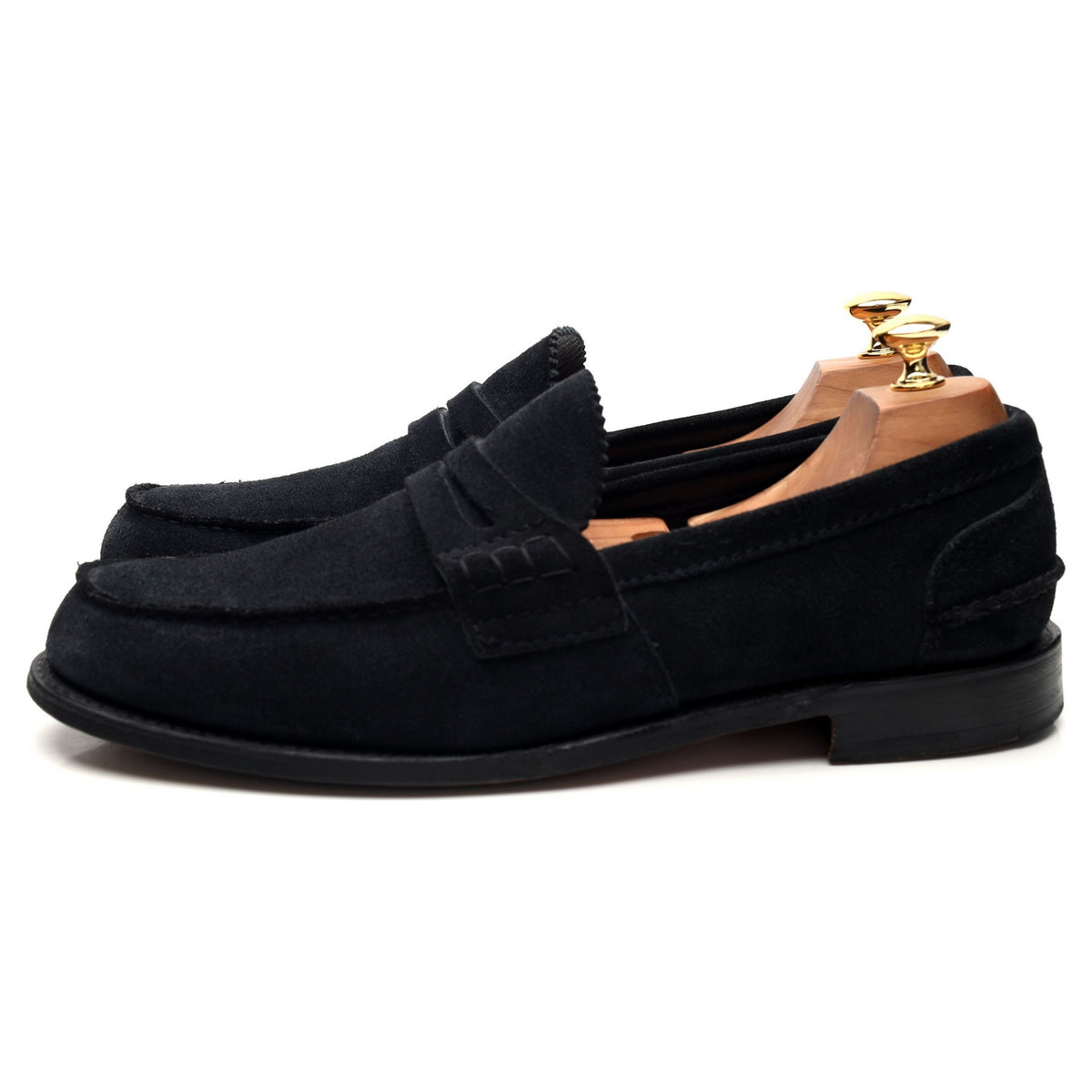 &#39;Pembrey&#39; Black Suede Loafers UK 10 F