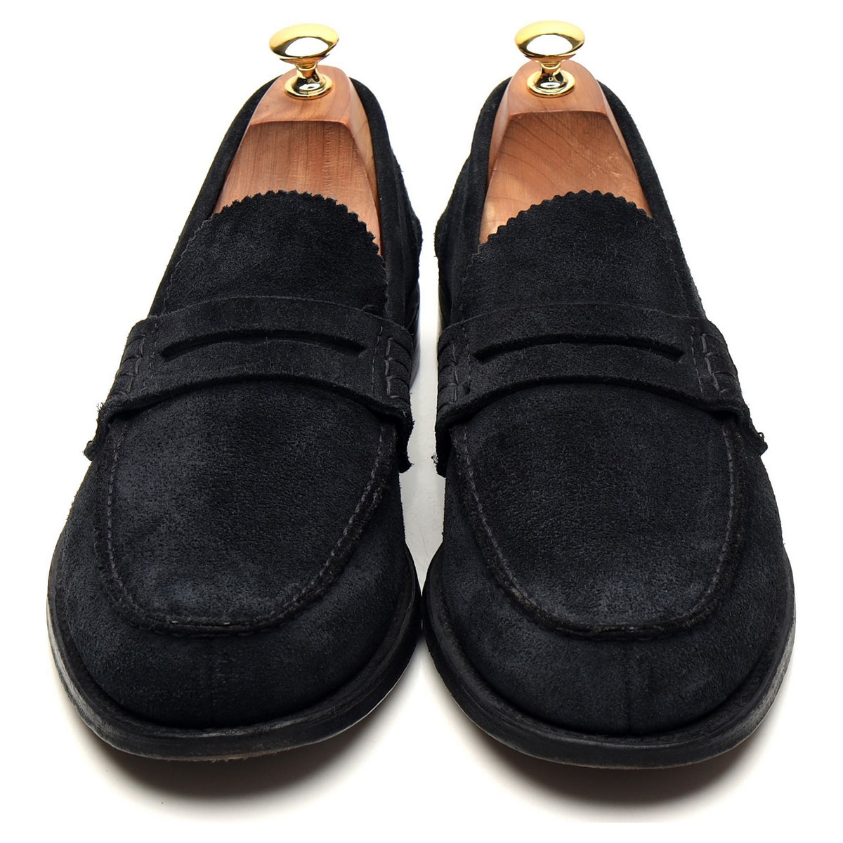 &#39;Pembrey&#39; Black Suede Loafers UK 10 F