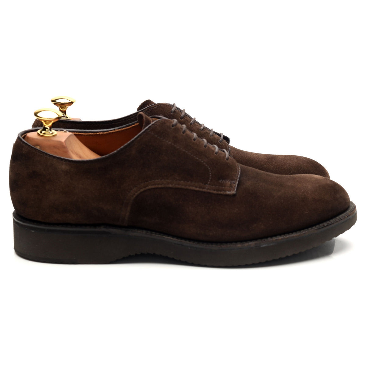 &#39;53393&#39; Dark Brown Suede Derby UK 7 US 7.5 B