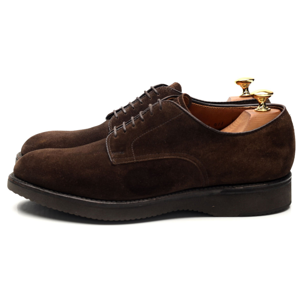 &#39;53393&#39; Dark Brown Suede Derby UK 7 US 7.5 B