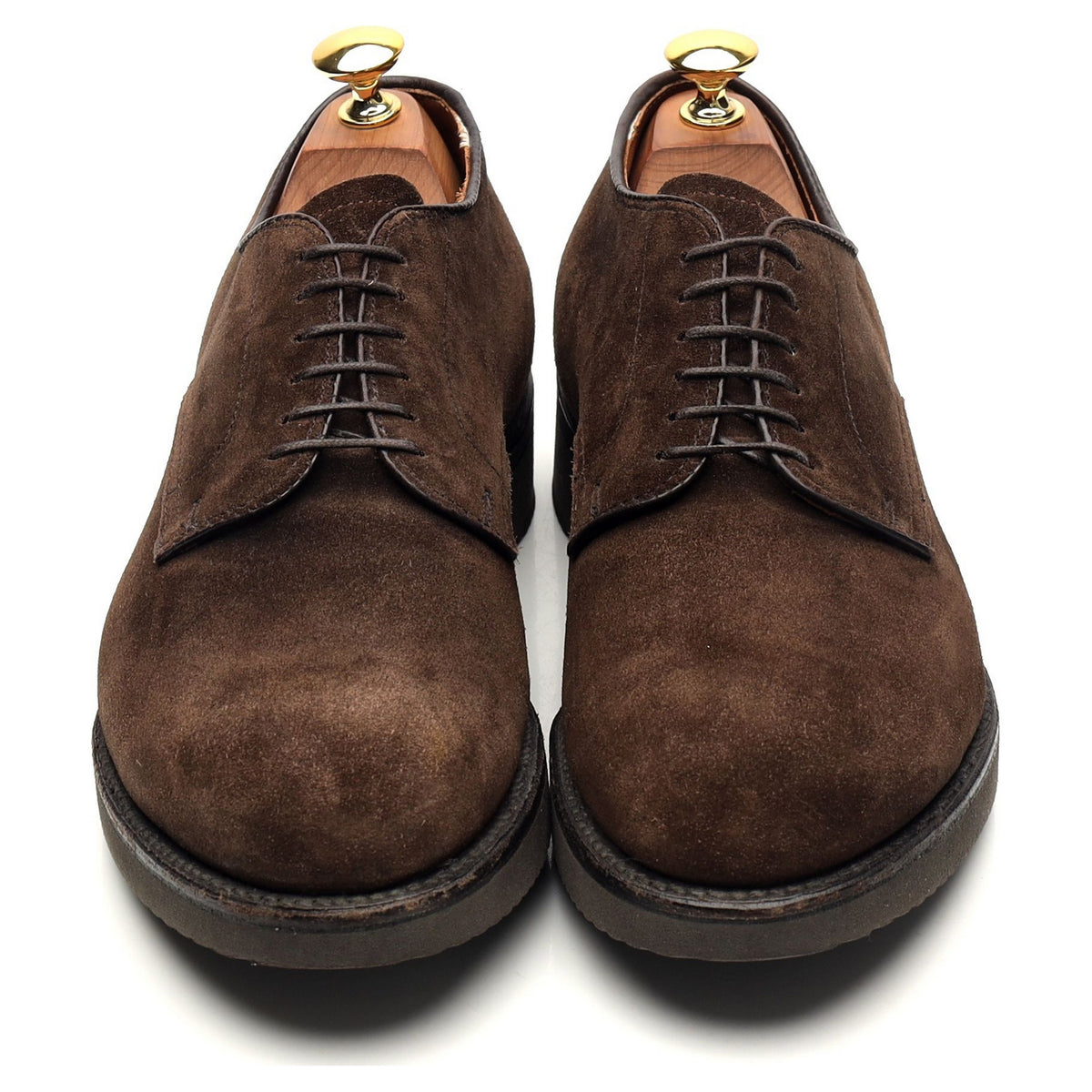 &#39;53393&#39; Dark Brown Suede Derby UK 7 US 7.5 B