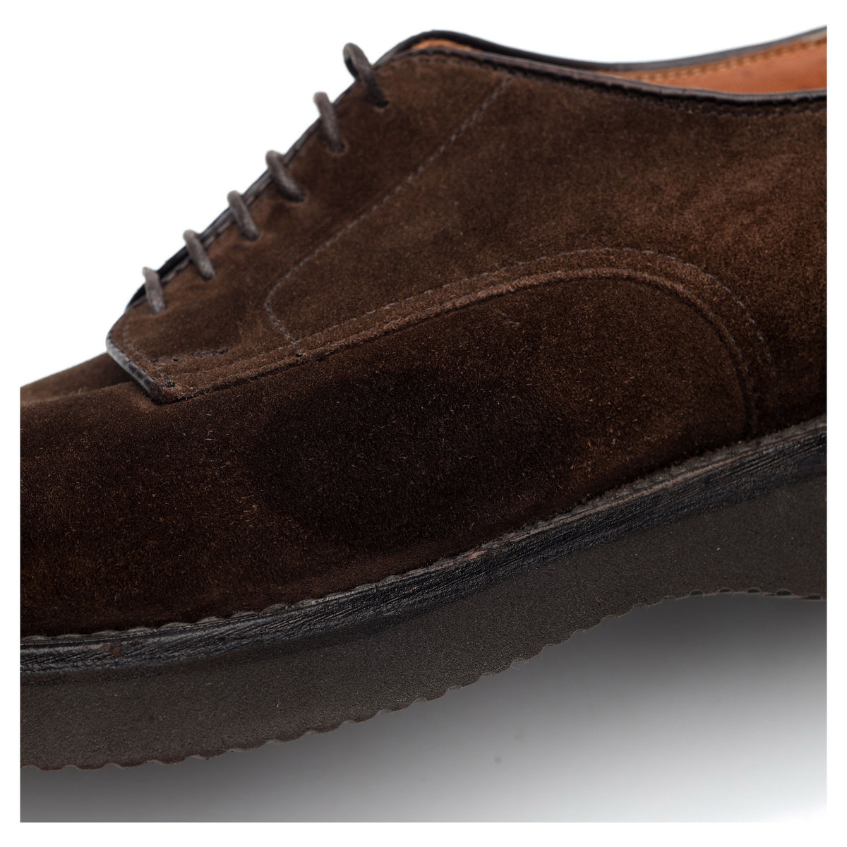 &#39;53393&#39; Dark Brown Suede Derby UK 7 US 7.5 B