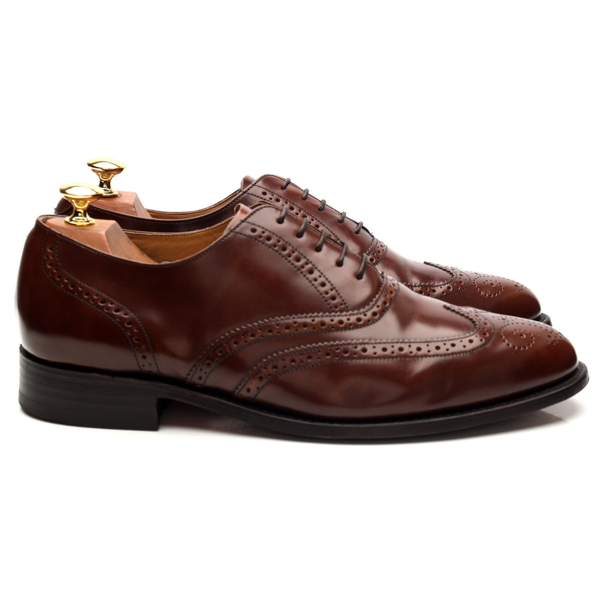 &#39;664227&#39; Brown Leather Oxford Brogues UK 9 G