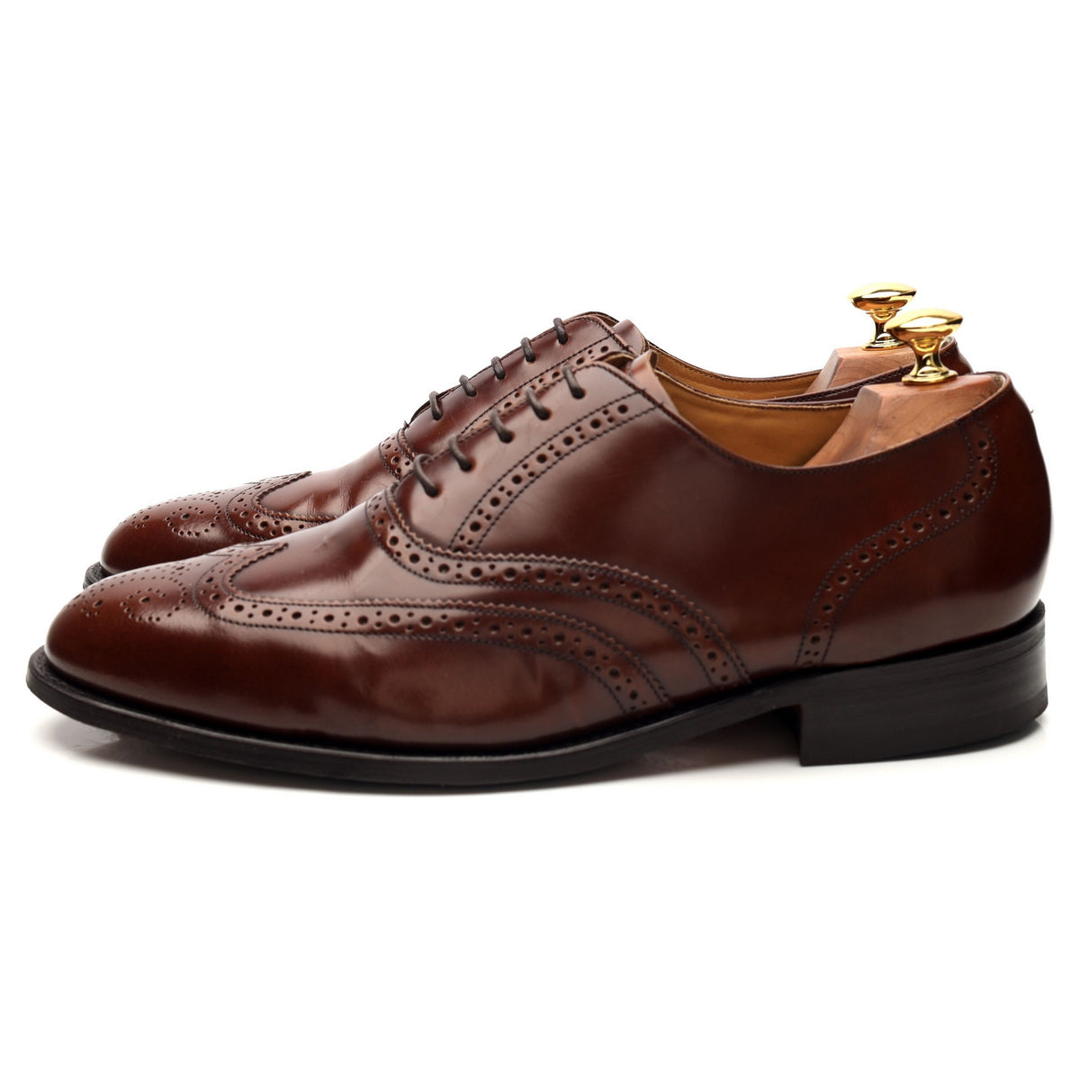 &#39;664227&#39; Brown Leather Oxford Brogues UK 9 G