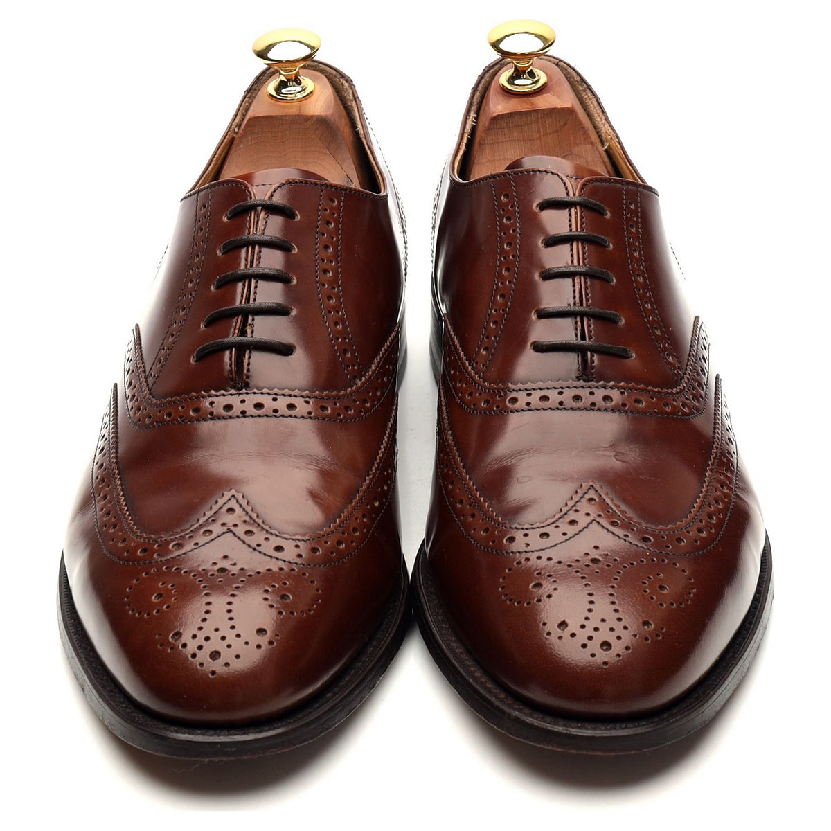 &#39;664227&#39; Brown Leather Oxford Brogues UK 9 G