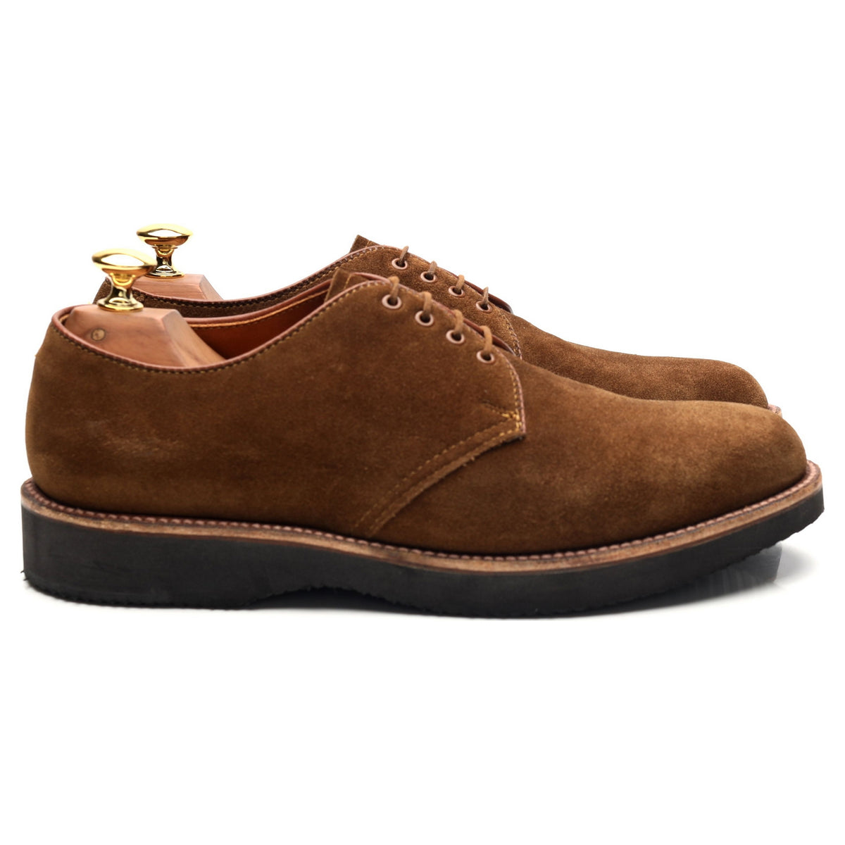 &#39;D6407&#39; Brown Suede Derby UK 7 US 7.5 D