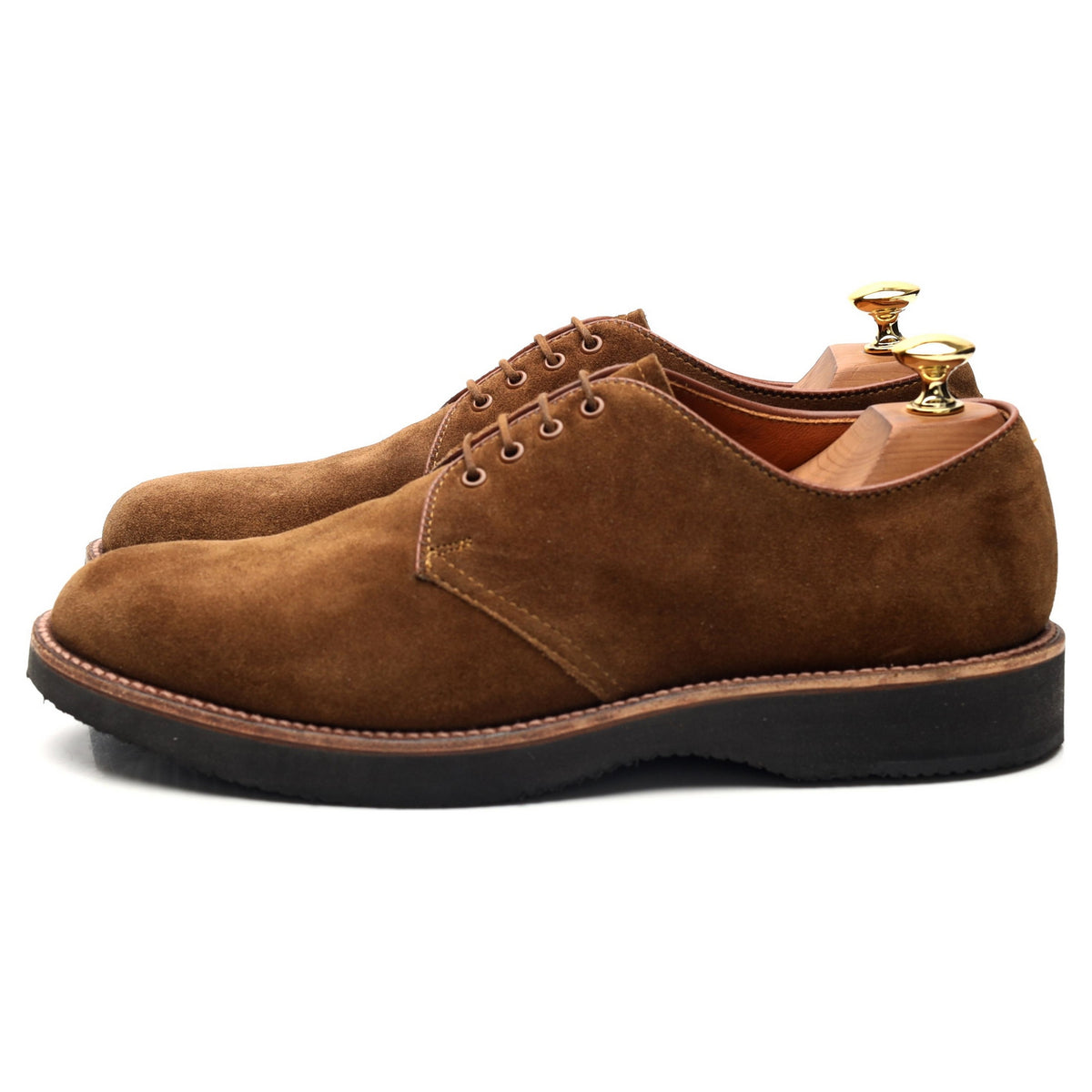 &#39;D6407&#39; Brown Suede Derby UK 7 US 7.5 D