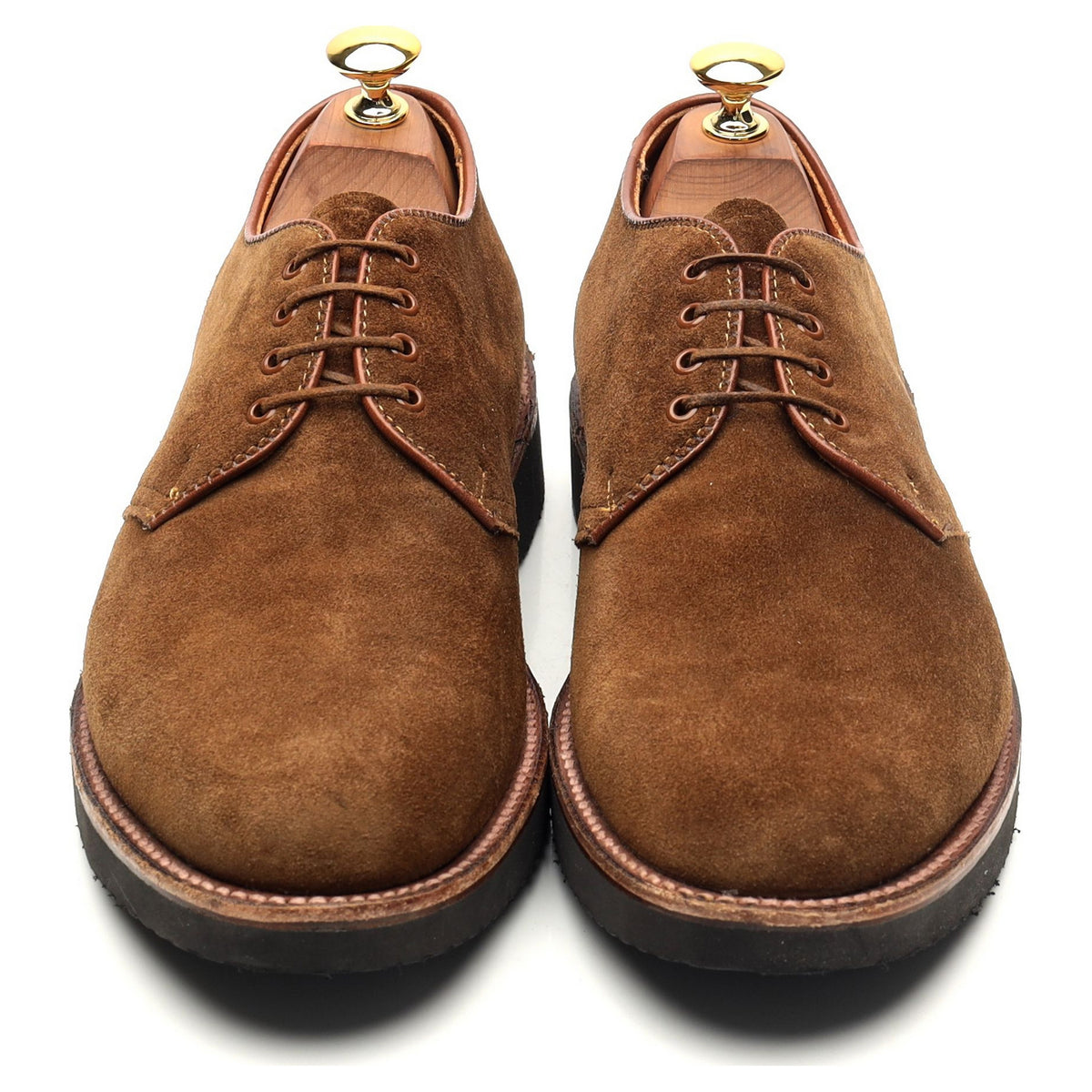 &#39;D6407&#39; Brown Suede Derby UK 7 US 7.5 D