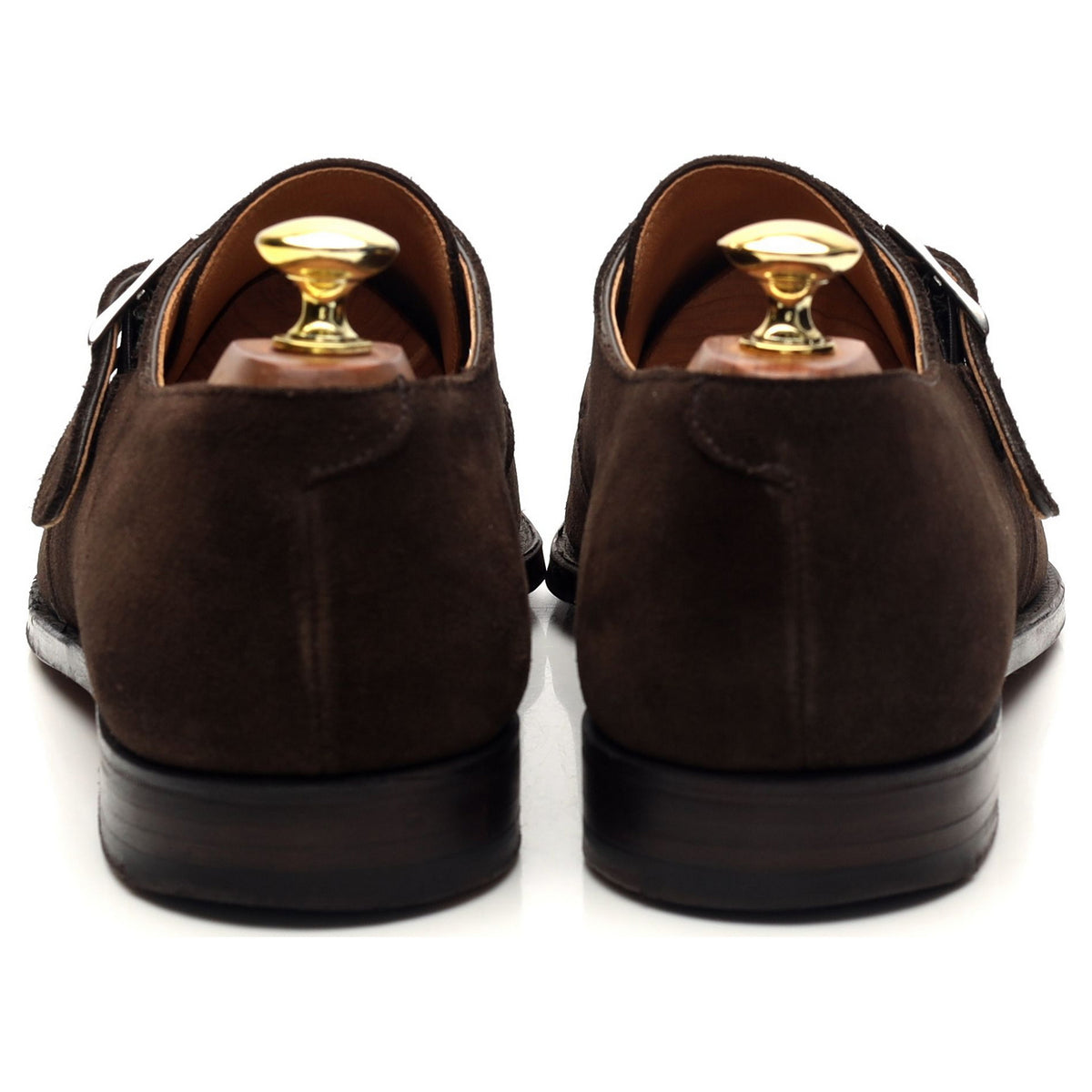 &#39;Monkton&#39; Dark Brown Suede Monk Strap UK 8.5 E