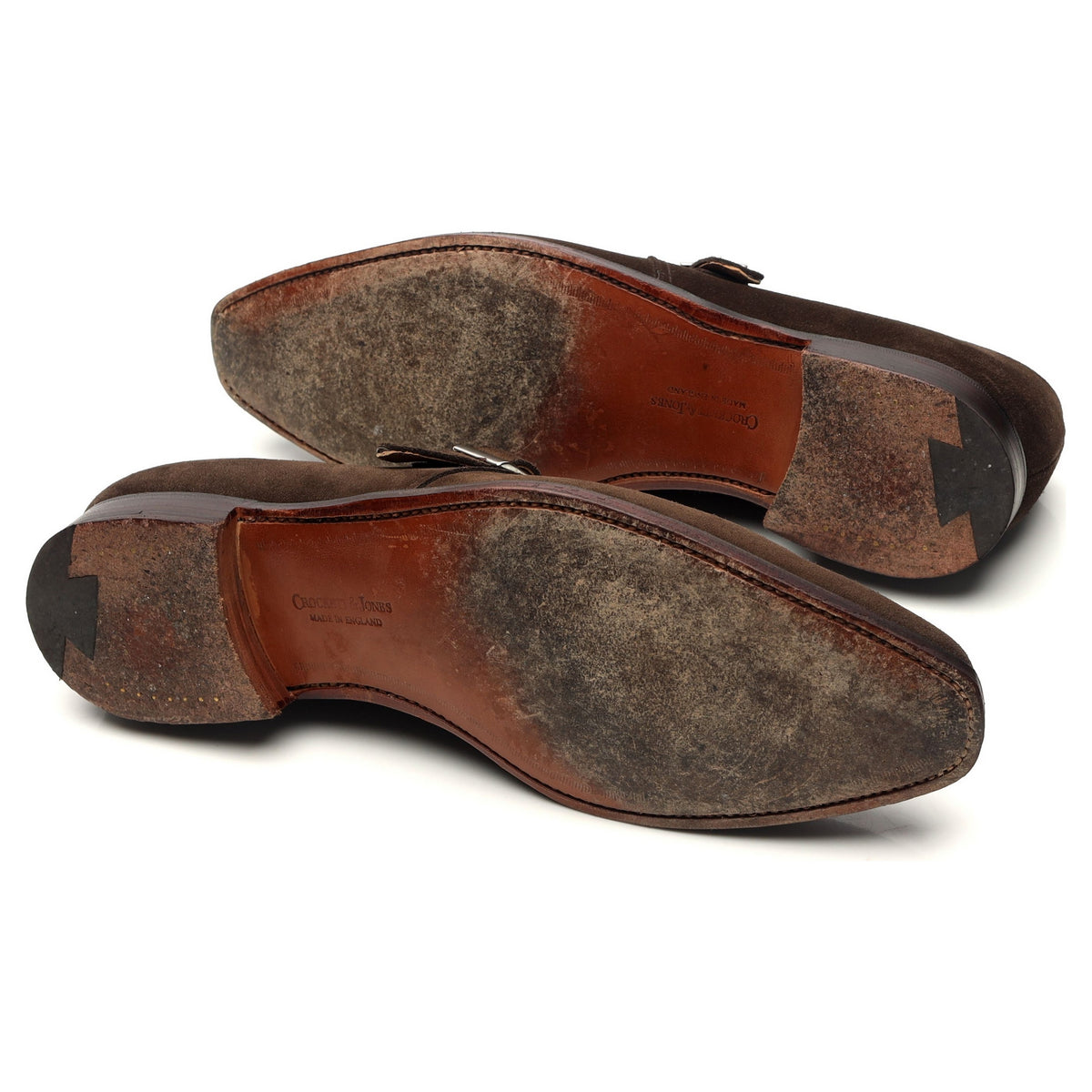 &#39;Monkton&#39; Dark Brown Suede Monk Strap UK 8.5 E