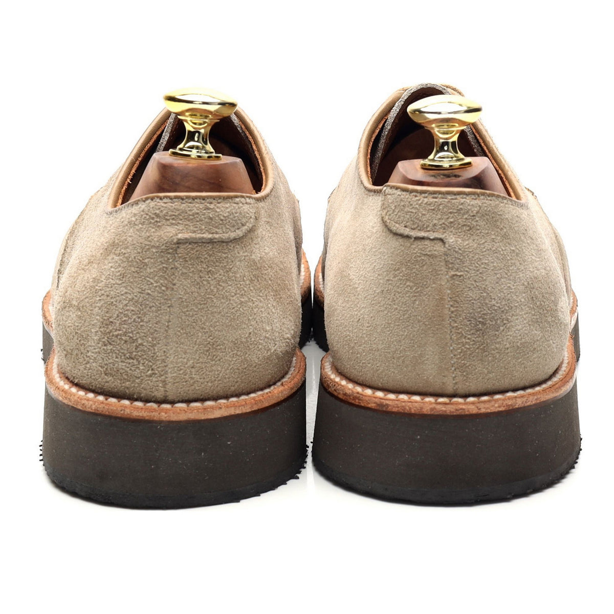 &#39;D6408&#39; Beige Suede Derby UK 7 US 7.5 D