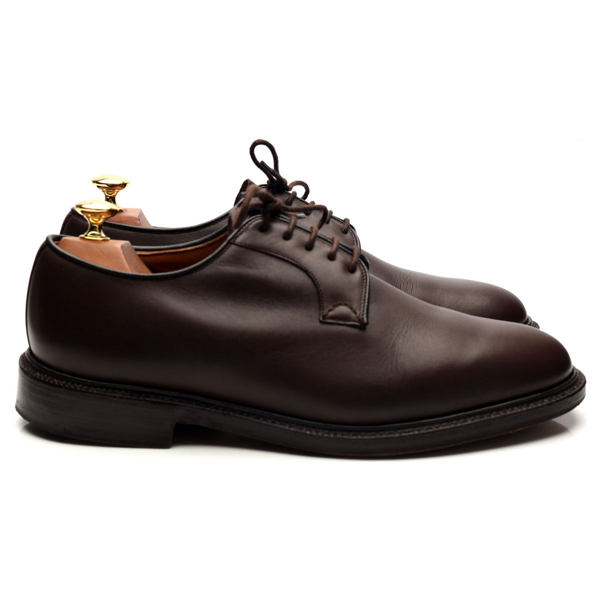 &#39;Chapel&#39; Dark Brown Leather Derby UK 9.5 G