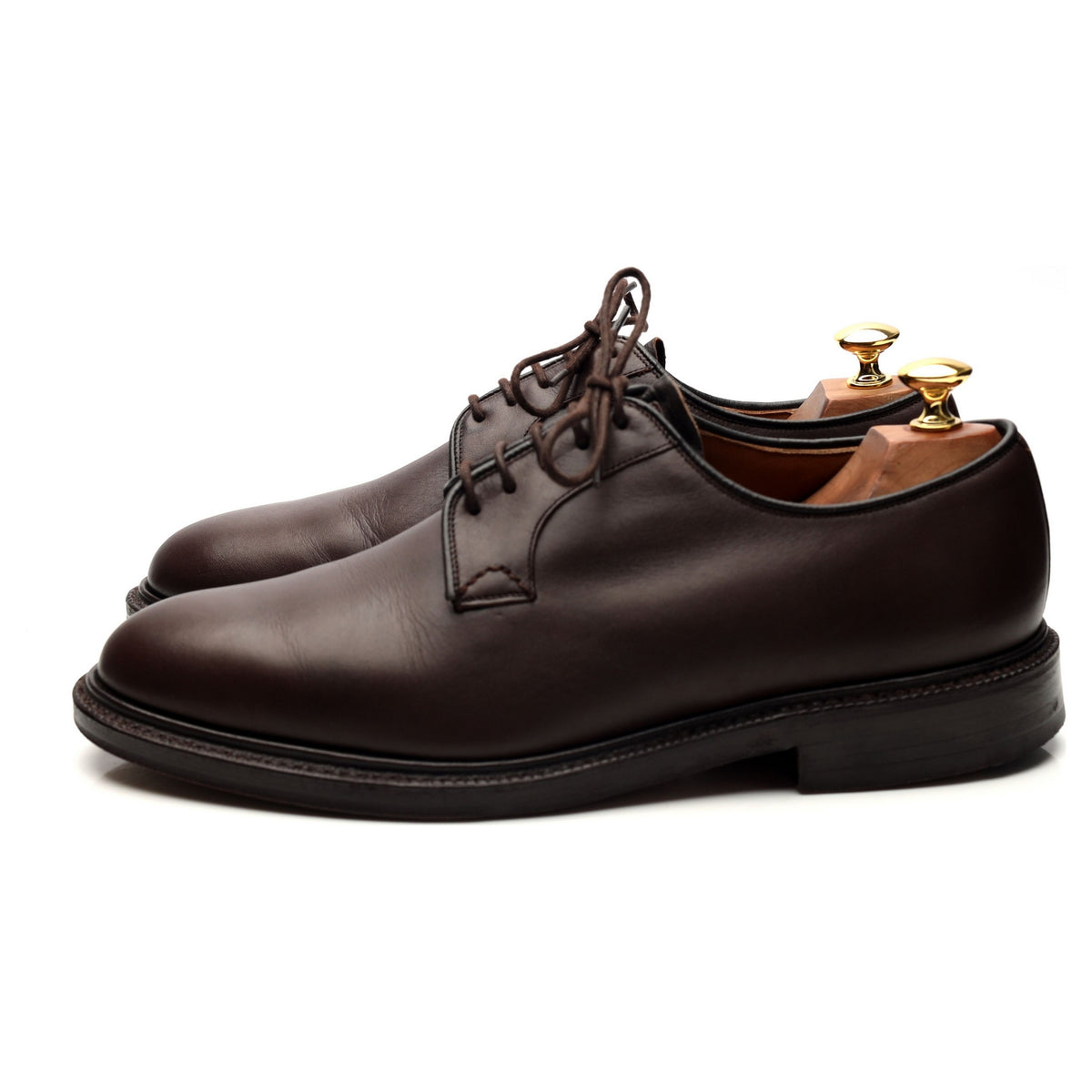 &#39;Chapel&#39; Dark Brown Leather Derby UK 9.5 G