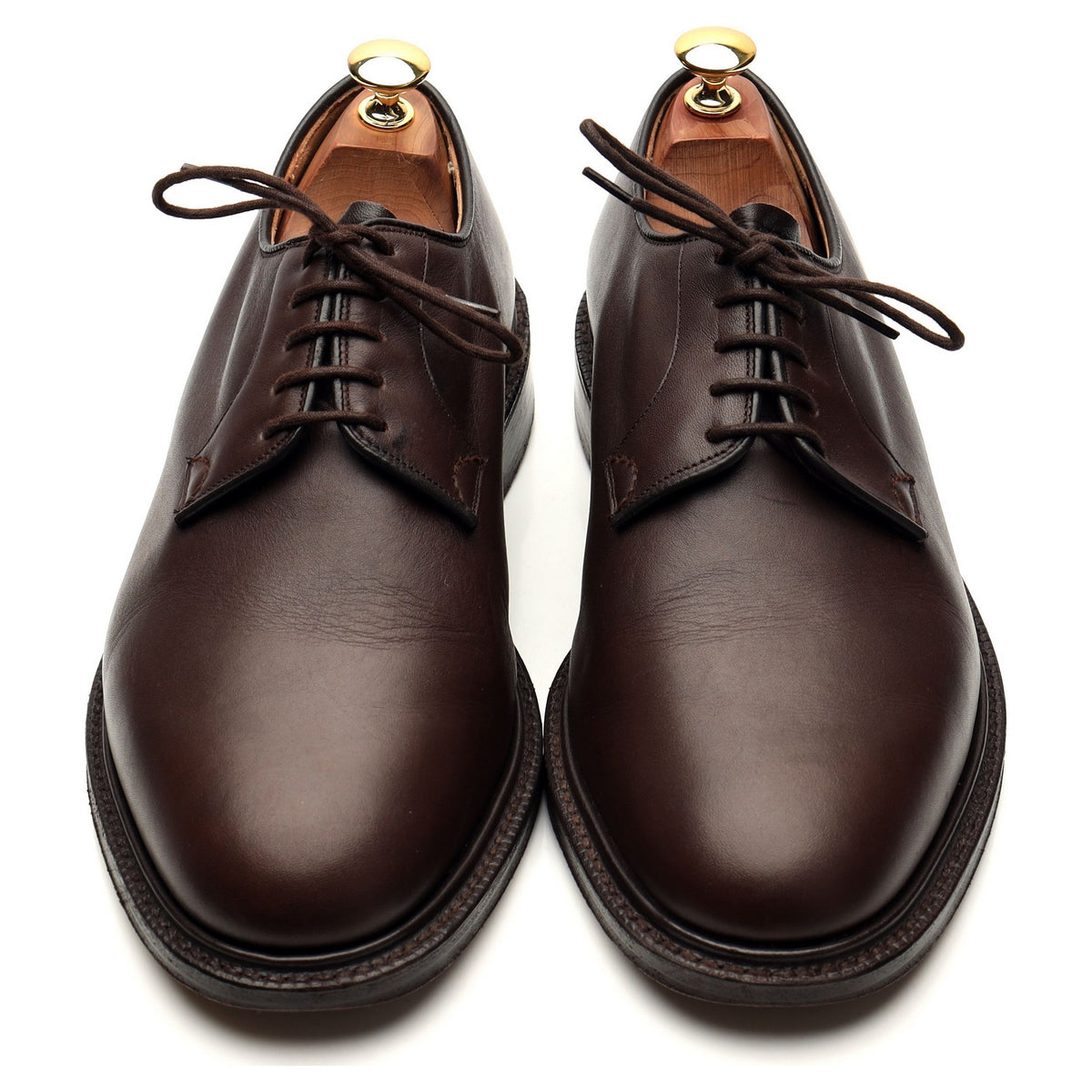 &#39;Chapel&#39; Dark Brown Leather Derby UK 9.5 G