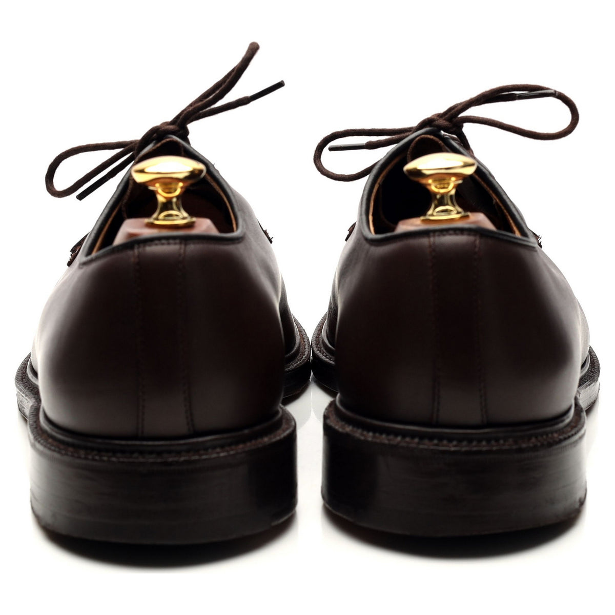 &#39;Chapel&#39; Dark Brown Leather Derby UK 9.5 G