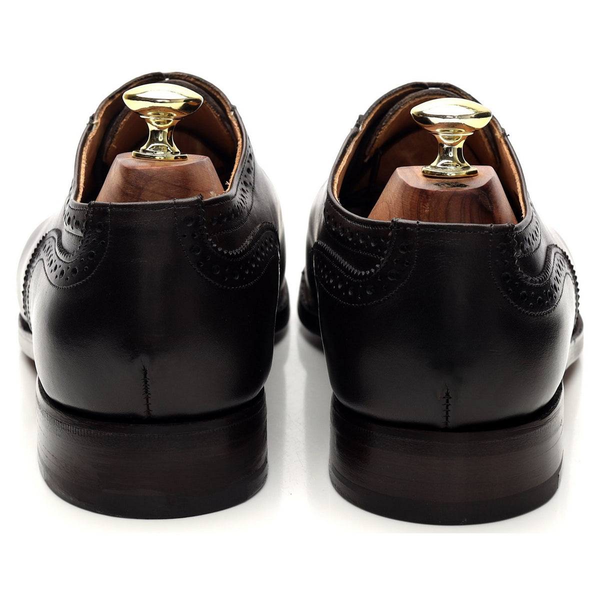 &#39;Belgrave&#39; Dark Brown Leather Oxford Brogue UK 7.5