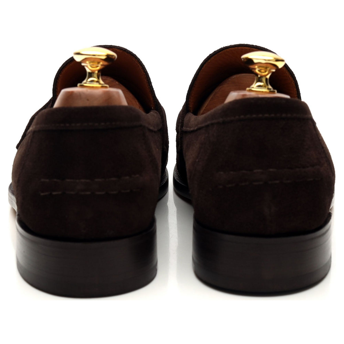 &#39;Aldwych&#39; Dark Brown Suede Loafers UK 10 F