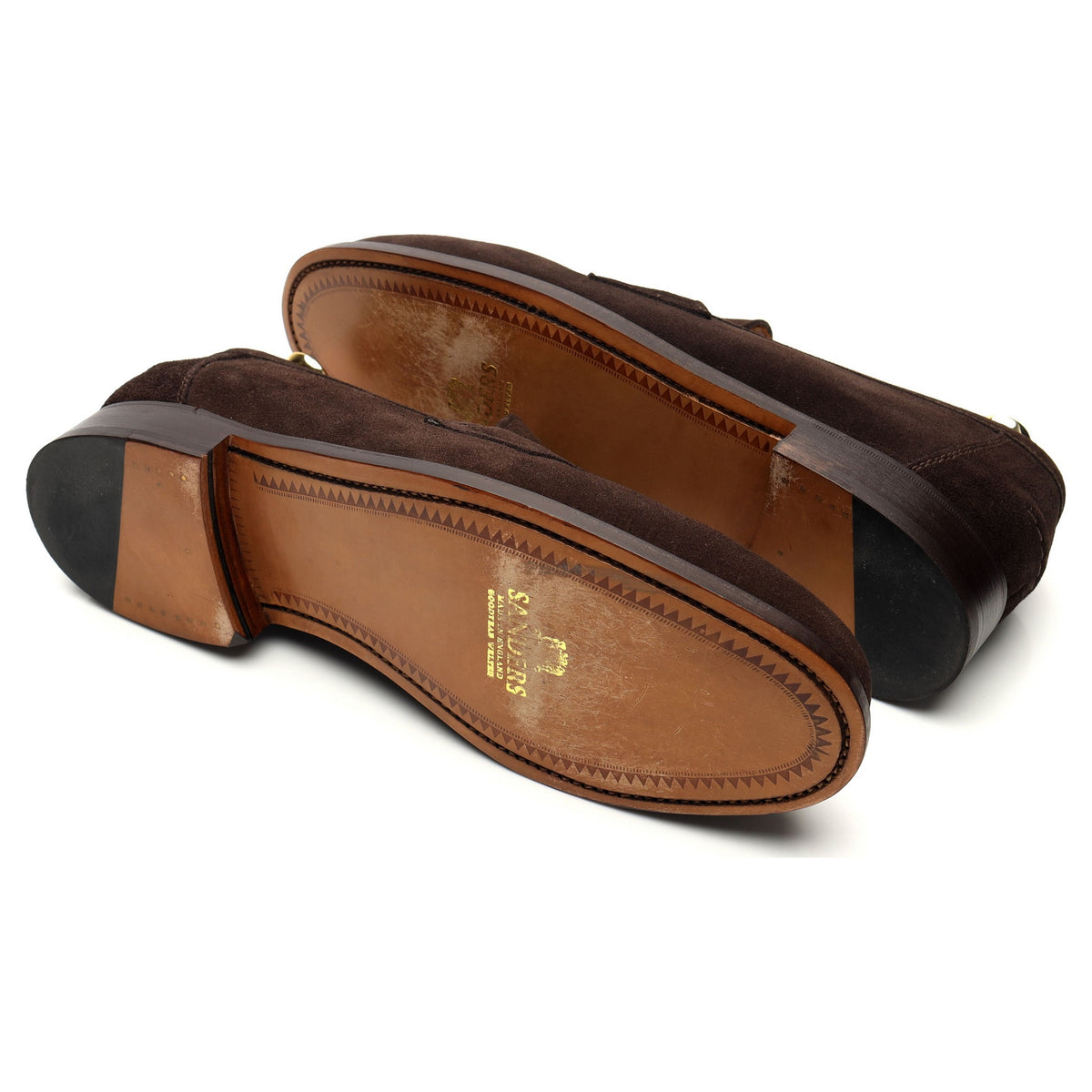 &#39;Aldwych&#39; Dark Brown Suede Loafers UK 10 F