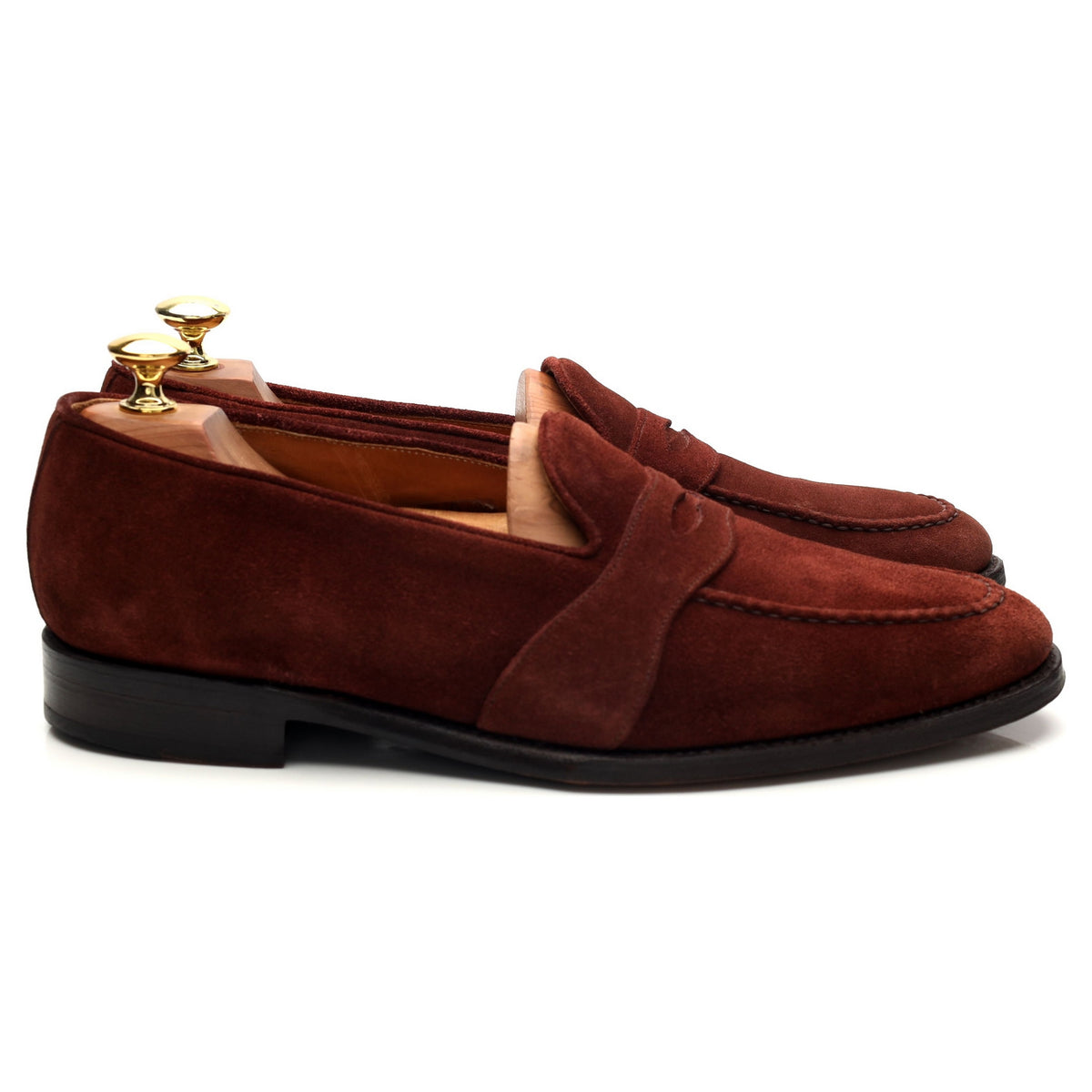 &#39;Madison&#39; Burgundy Suede Loafers UK 8.5 E