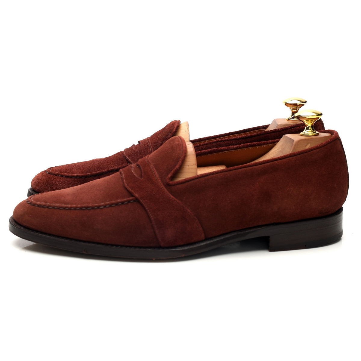 &#39;Madison&#39; Burgundy Suede Loafers UK 8.5 E