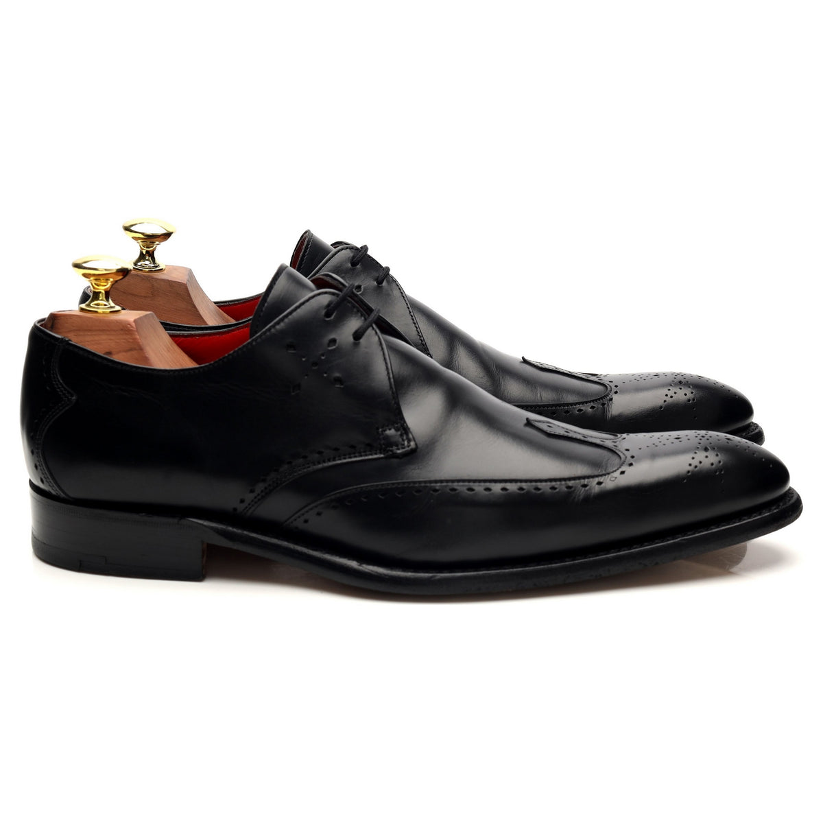 &#39;Marriott&#39; Black Leather Derby UK 7