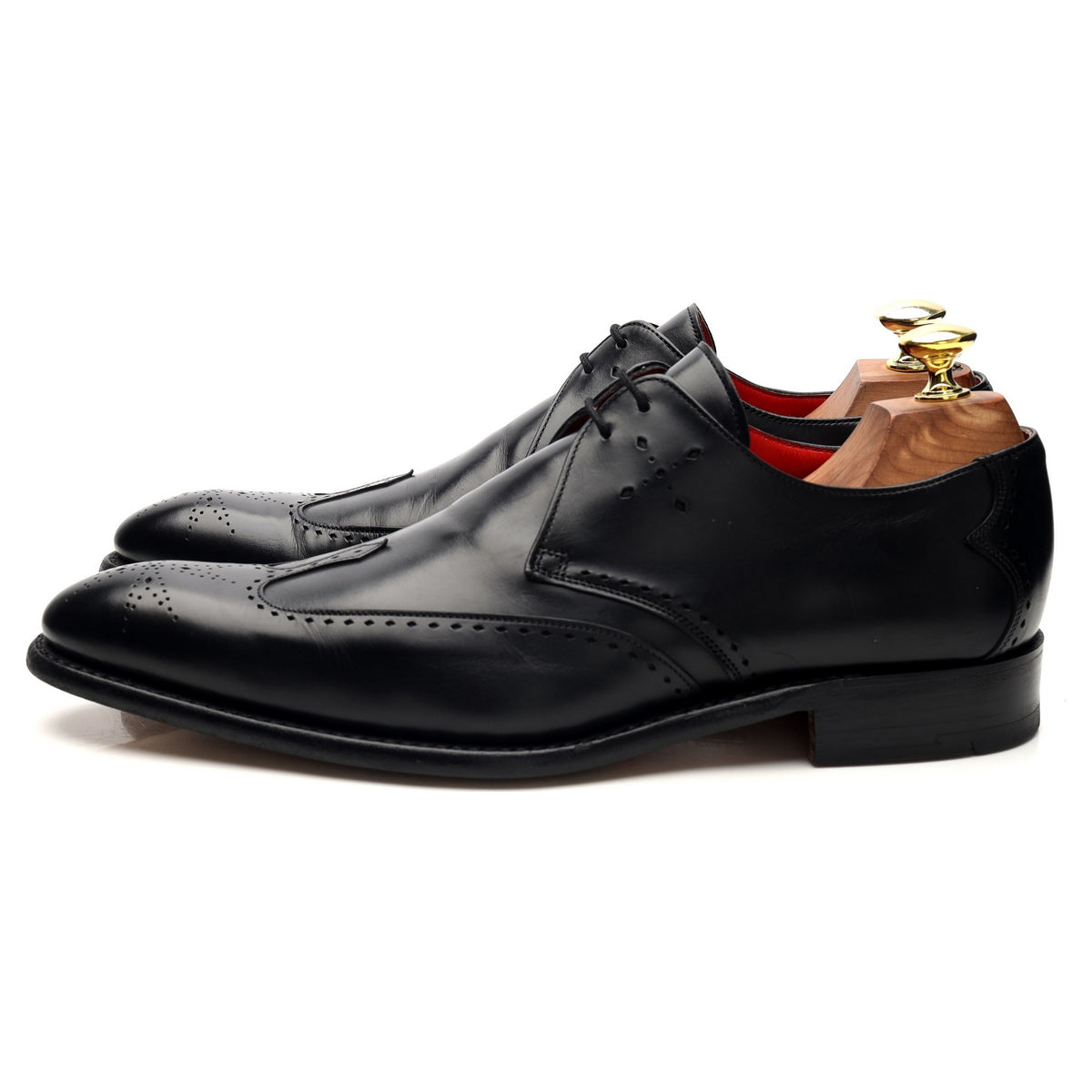 &#39;Marriott&#39; Black Leather Derby UK 7