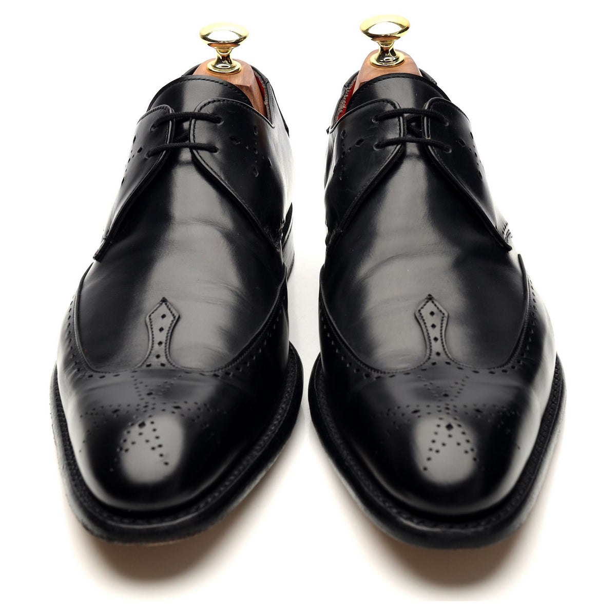 &#39;Marriott&#39; Black Leather Derby UK 7